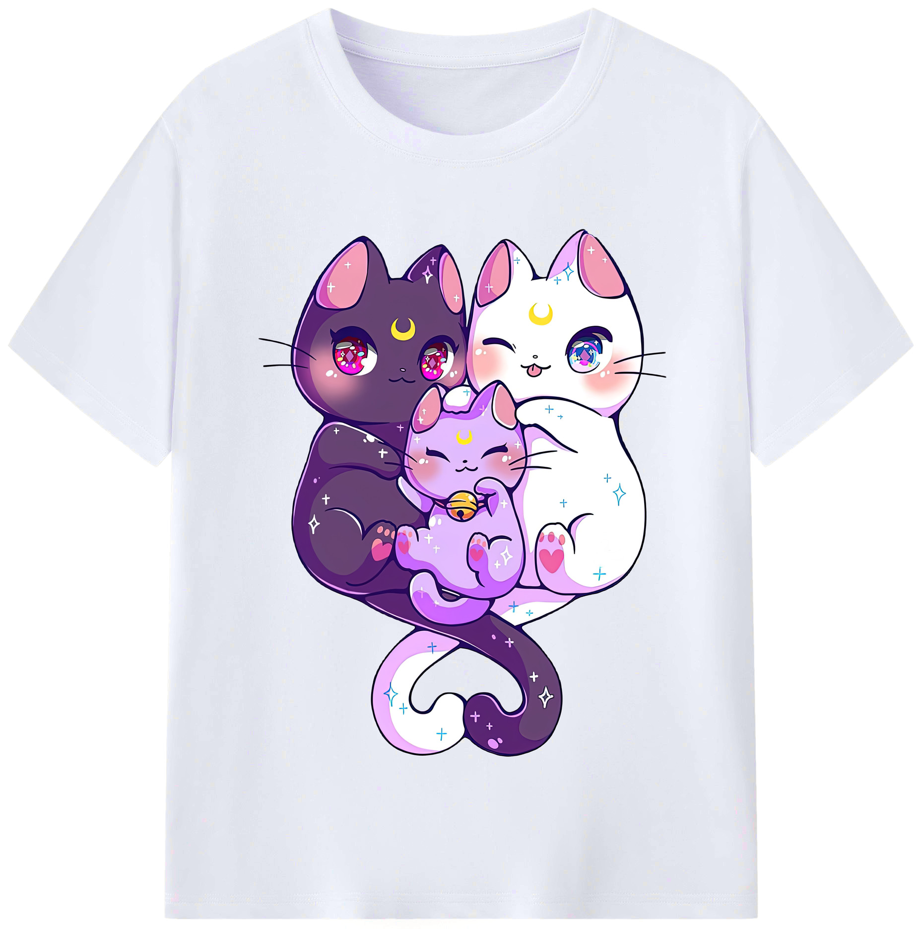 （画像用） 美少女戦士セーラームーン Sailor Moon レディースカジュアルプリントTシャツ（綿100％）