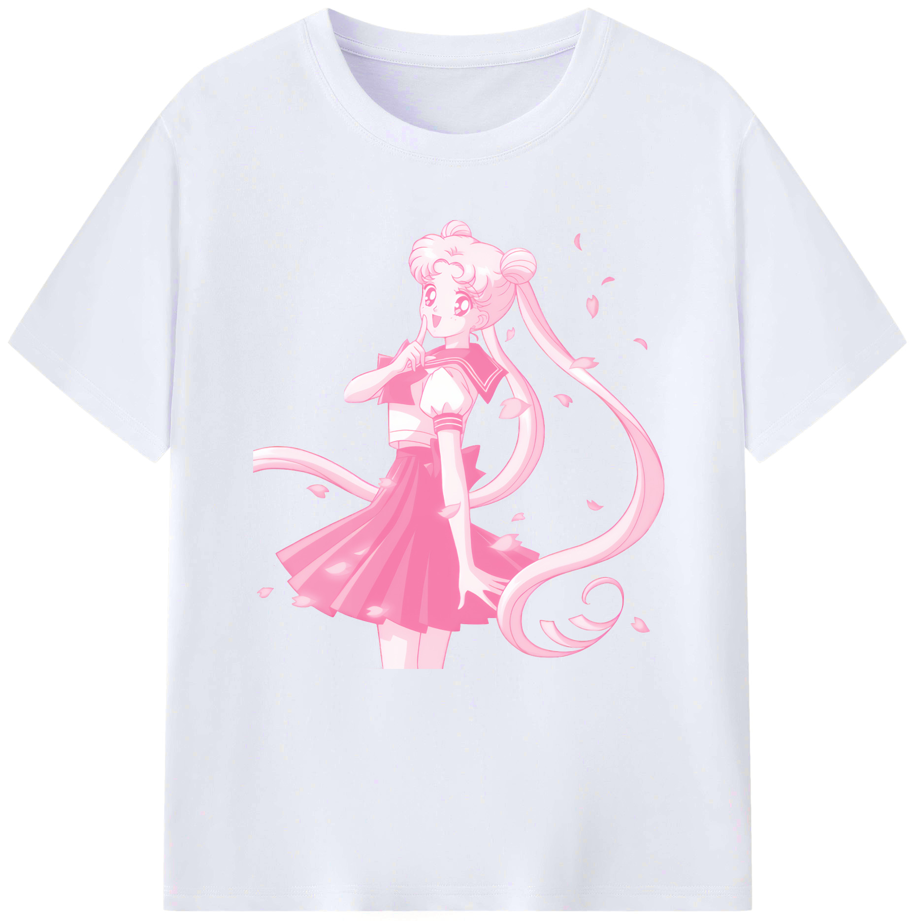 （画像用） 美少女戦士セーラームーン 愛野 美奈子 あいの みなこ Sailor Moon Aino Minako レディースカジュアルプリントTシャツ（綿100％）