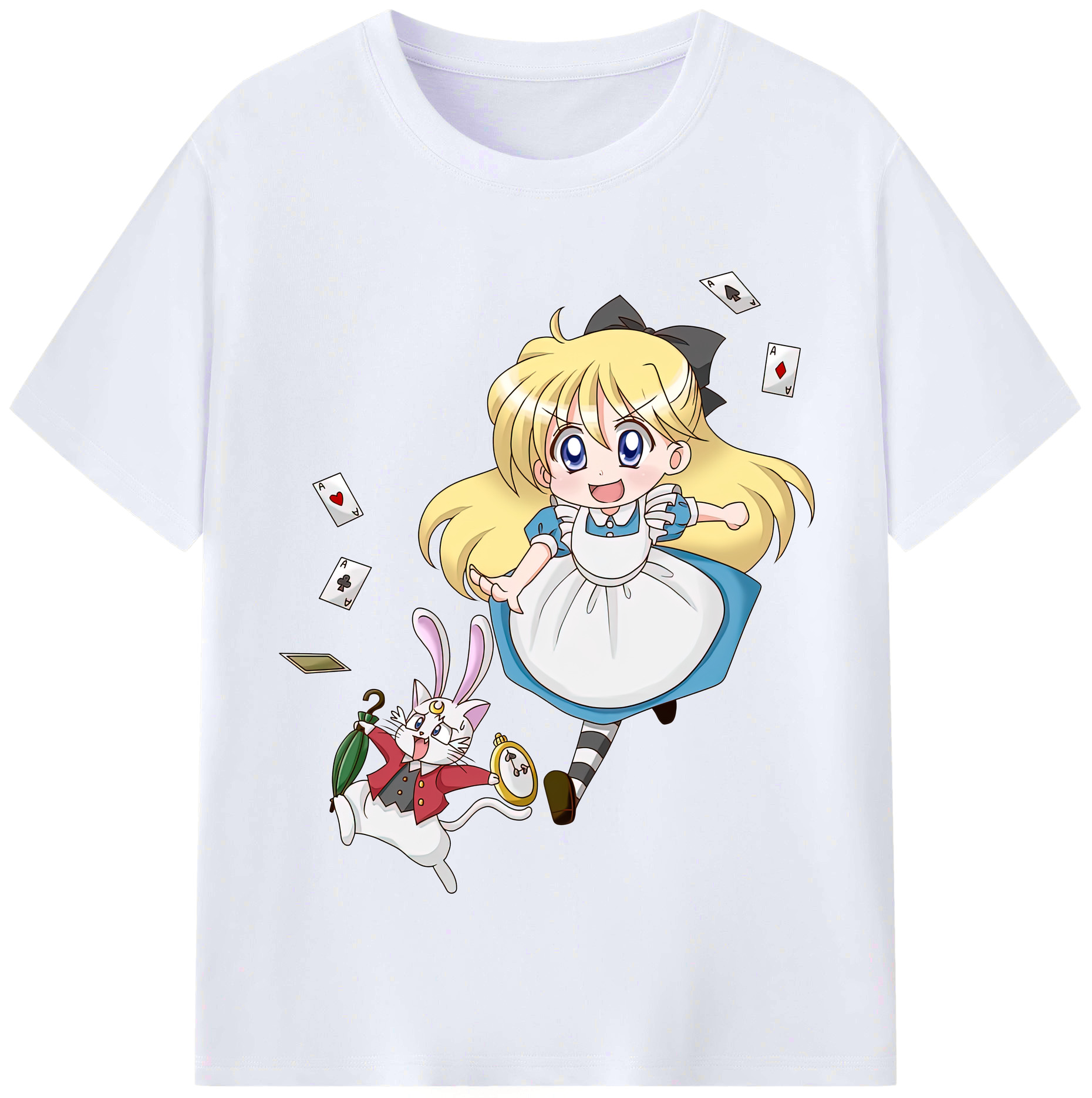 （画像用） 美少女戦士セーラームーン 愛野 美奈子 あいの みなこ Sailor Moon Aino Minako レディースカジュアルプリントTシャツ（綿100％）