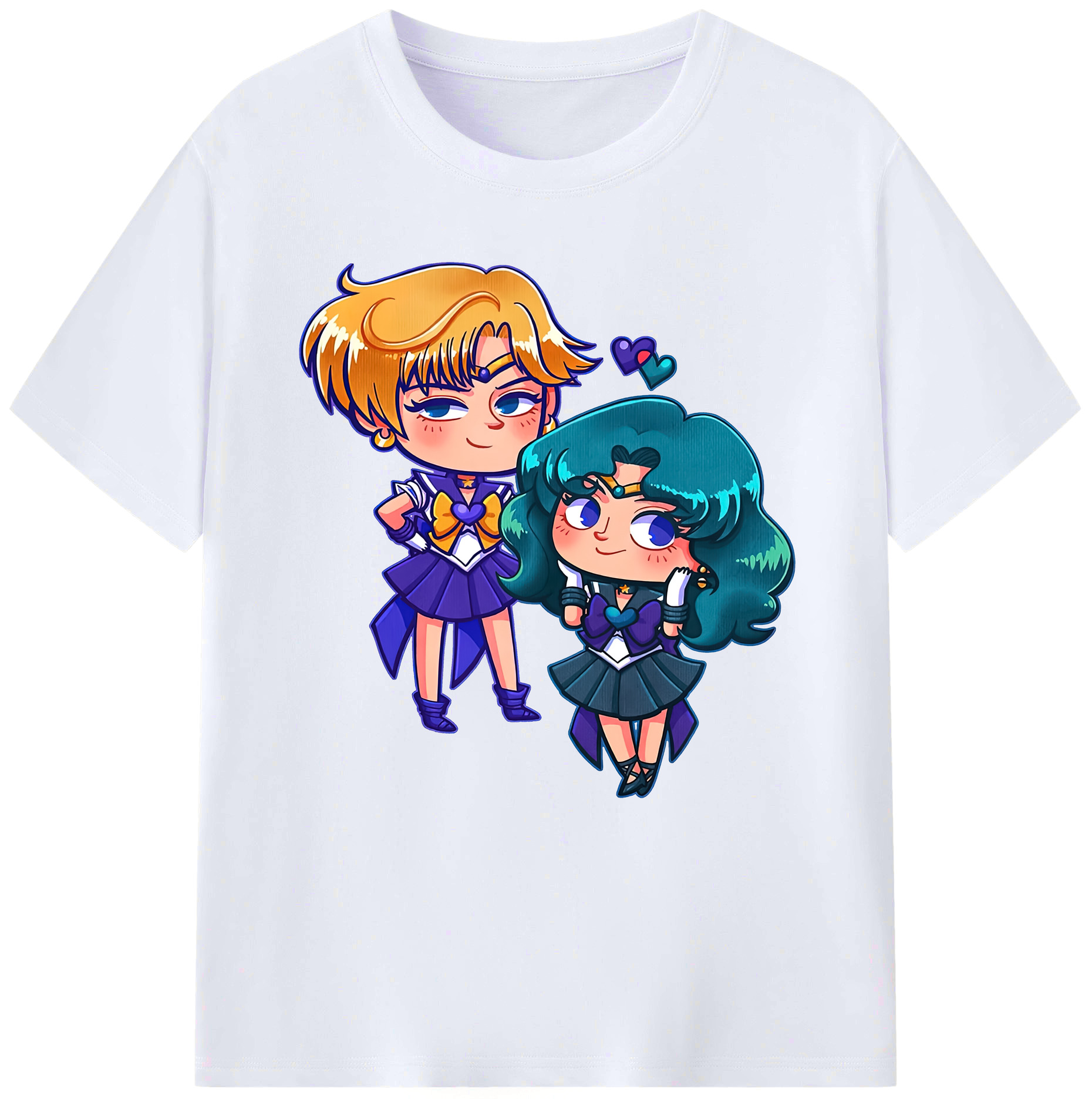 （画像用） 美少女戦士セーラームーン 天王はるか Sailor Moon Tenoh Haruka レディースカジュアルプリントTシャツ（綿100％）