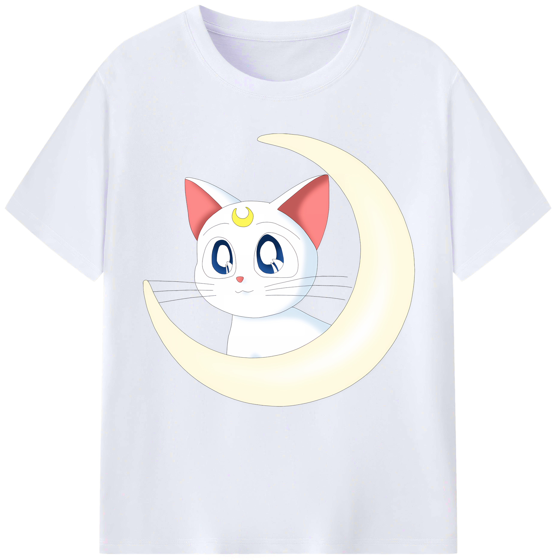 （画像用） 美少女戦士セーラームーン Sailor Moon レディースカジュアルプリントTシャツ（綿100％）