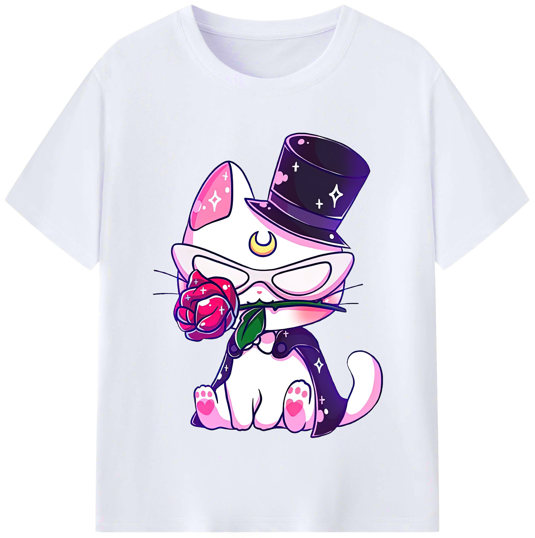 （画像用） 美少女戦士セーラームーン Sailor Moon レディースカジュアルプリントTシャツ（綿100％）