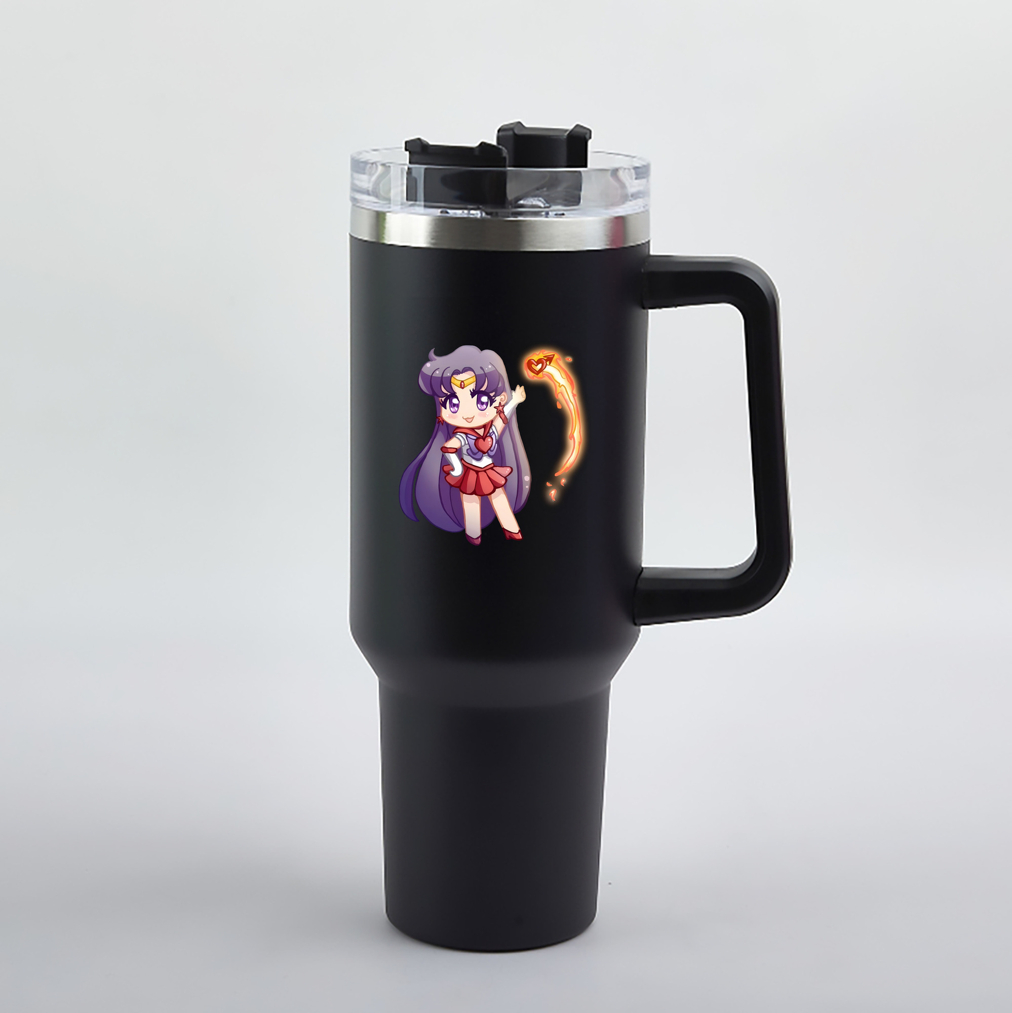 （画像用） 美少女戦士セーラームーン 火野レイ ひの レイ Sailor Moon Hino Rei （セーラーマーズ,Sailor Mars） 1200mL車用タンブラー（カラープリント）