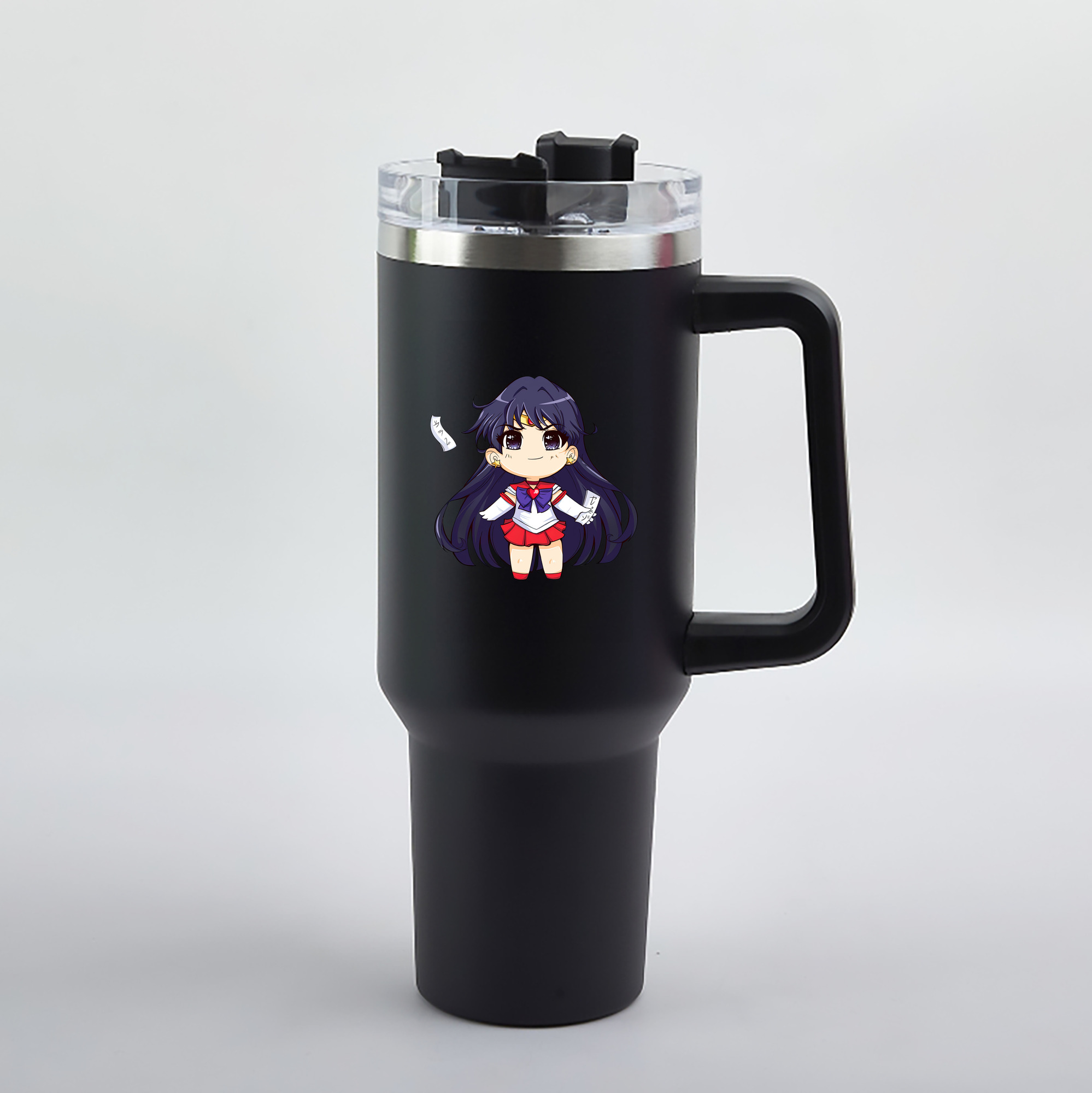 （画像用） 美少女戦士セーラームーン 火野レイ ひの レイ Sailor Moon Hino Rei （セーラーマーズ,Sailor Mars） 1200mL車用タンブラー（カラープリント）