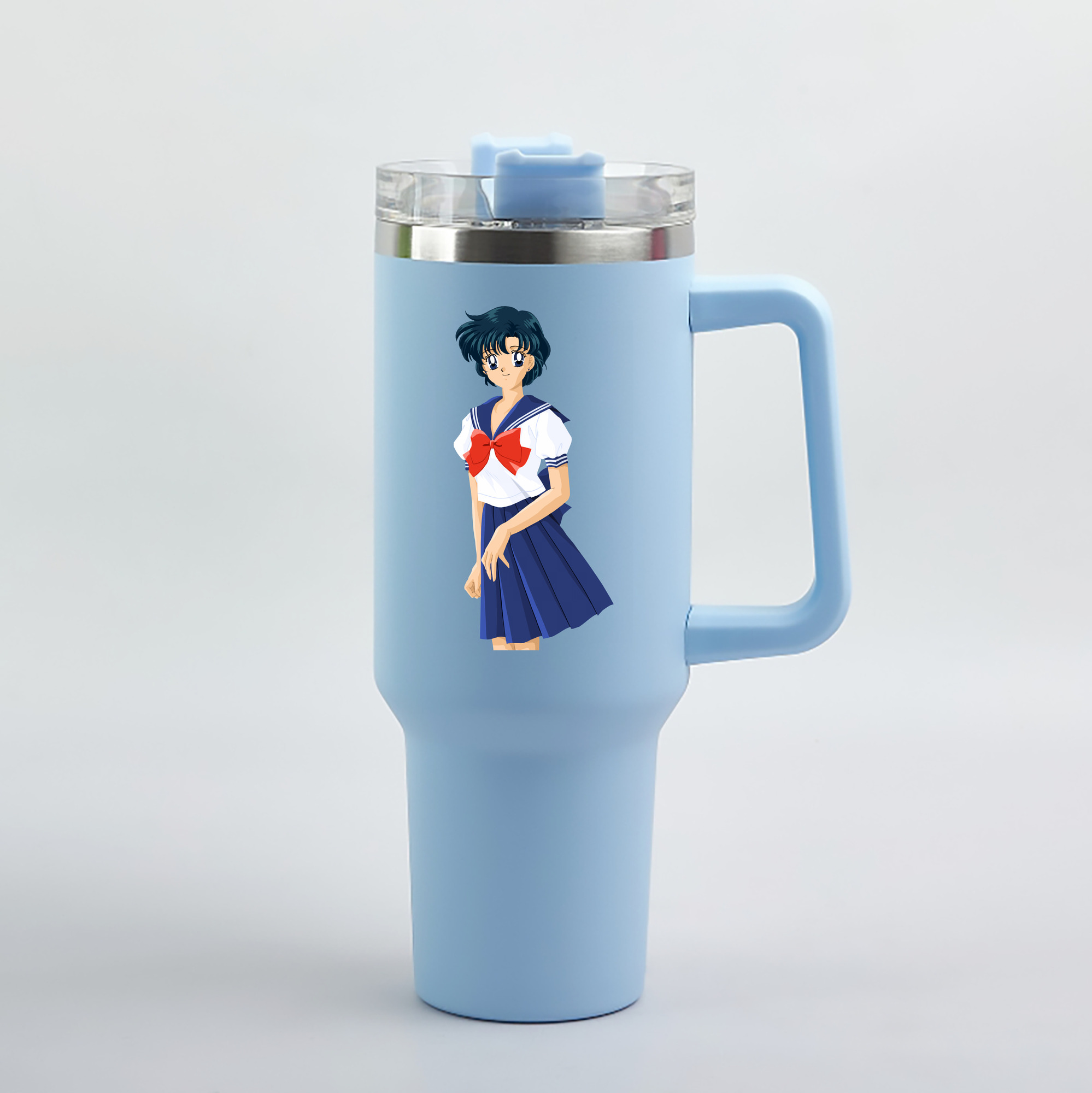 （画像用） 美少女戦士セーラームーン 水野 亜美 みずの あみ Sailor Moon Mizuno Ami 1200mL車用タンブラー（カラープリント）