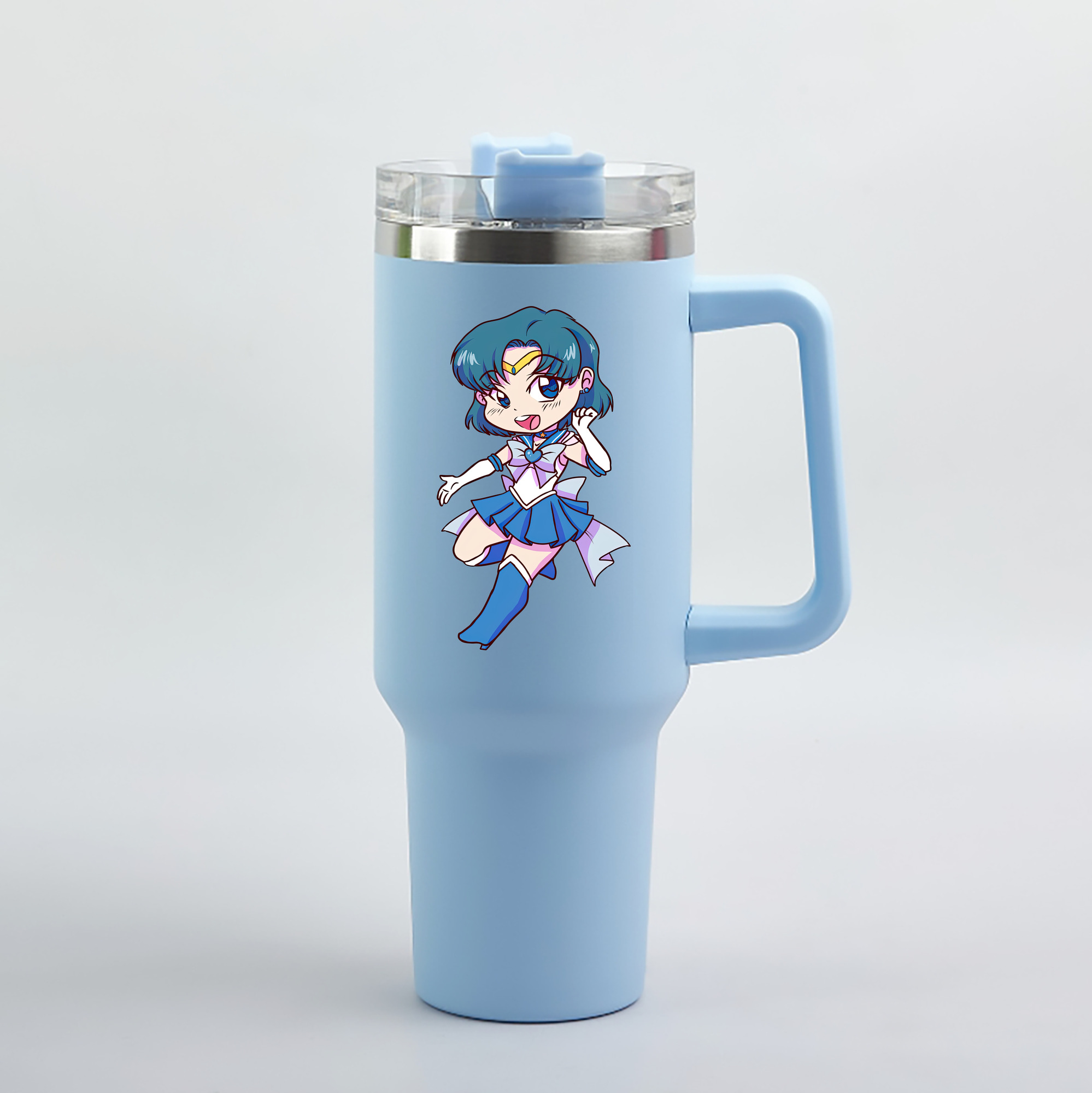 （画像用） 美少女戦士セーラームーン 水野 亜美 みずの あみ Sailor Moon Mizuno Ami 1200mL車用タンブラー（カラープリント）
