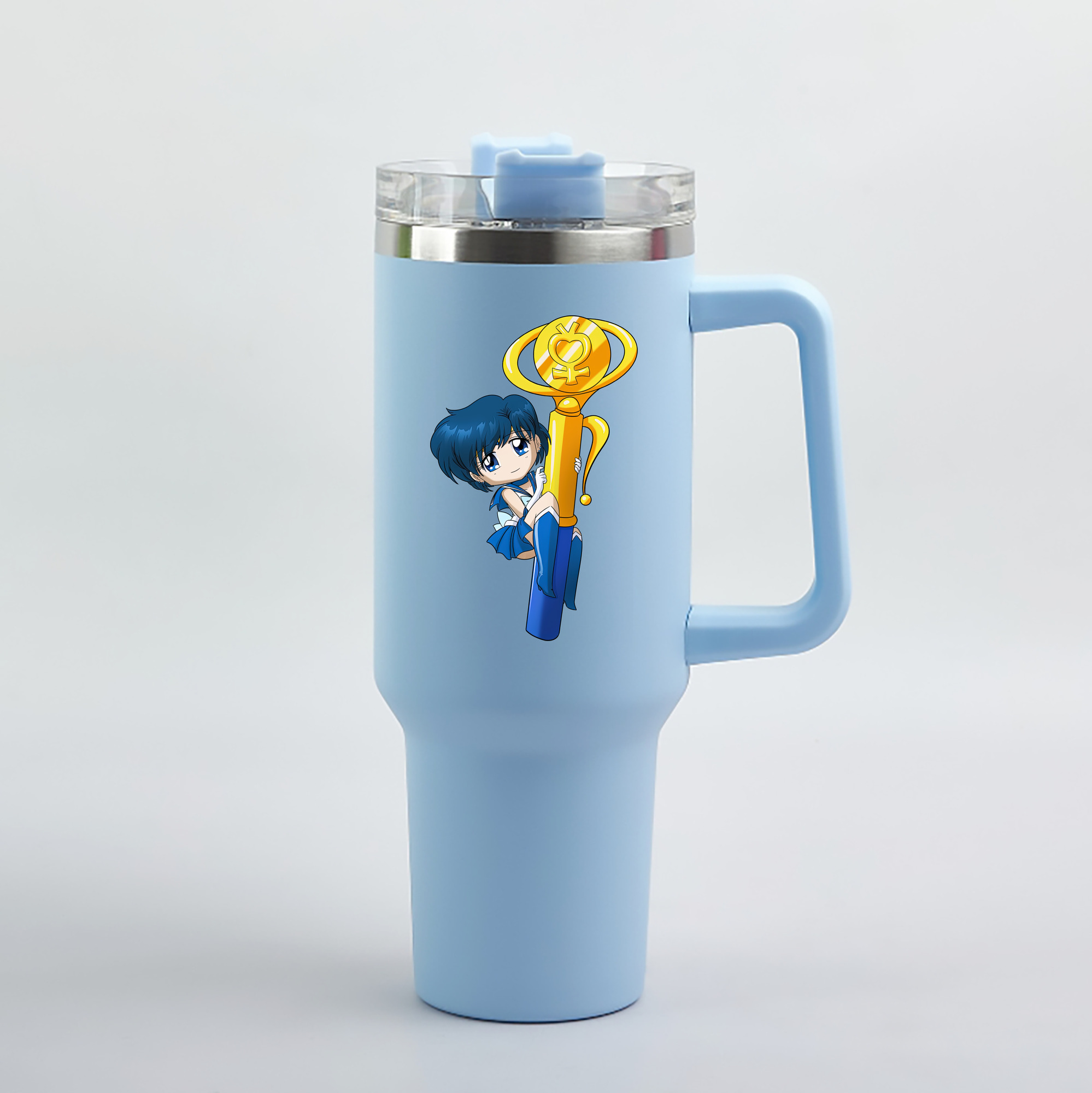 （画像用） 美少女戦士セーラームーン 水野 亜美 みずの あみ Sailor Moon Mizuno Ami 1200mL車用タンブラー（カラープリント）