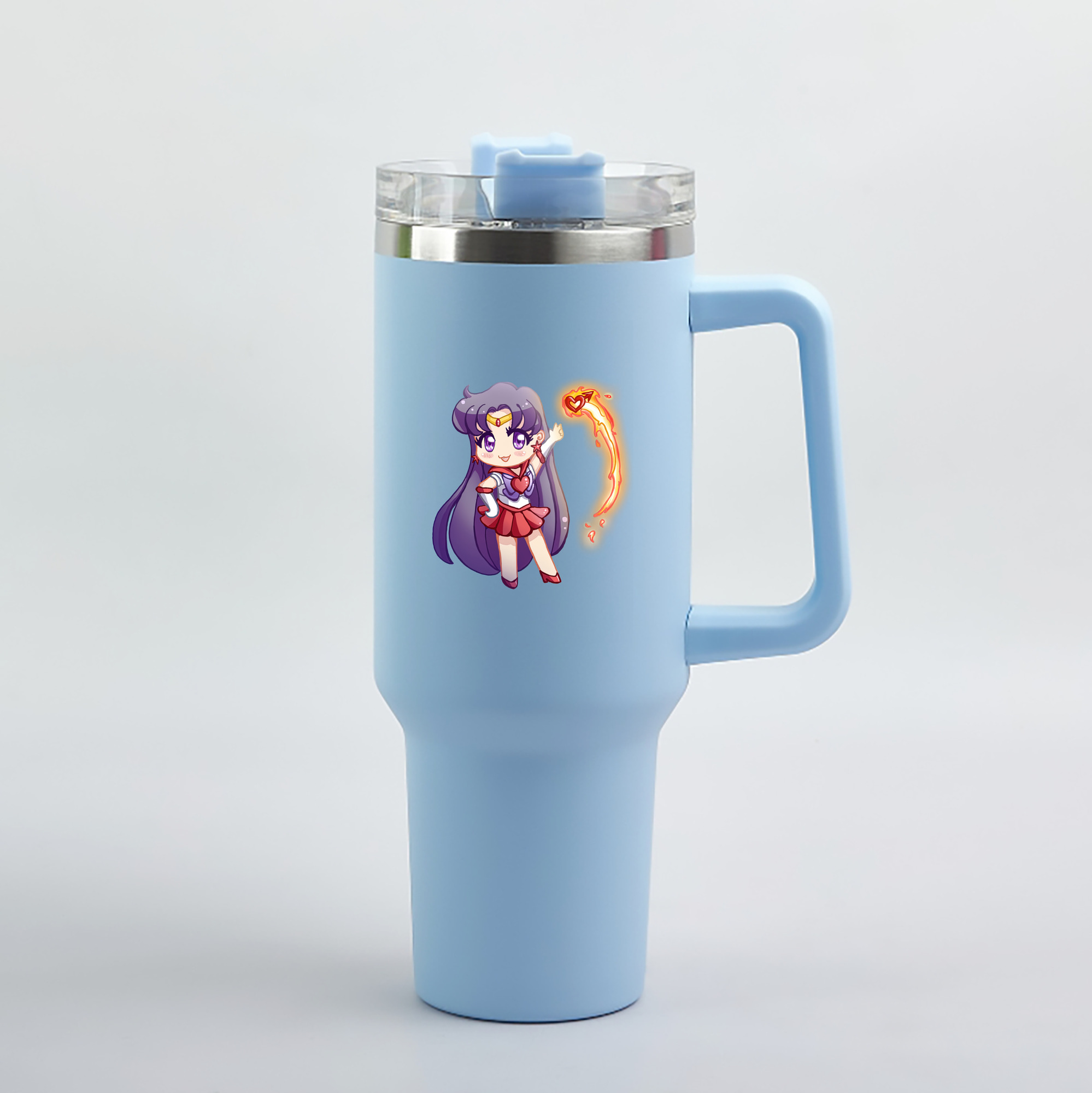 （画像用） 美少女戦士セーラームーン 火野レイ ひの レイ Sailor Moon Hino Rei （セーラーマーズ,Sailor Mars） 1200mL車用タンブラー（カラープリント）