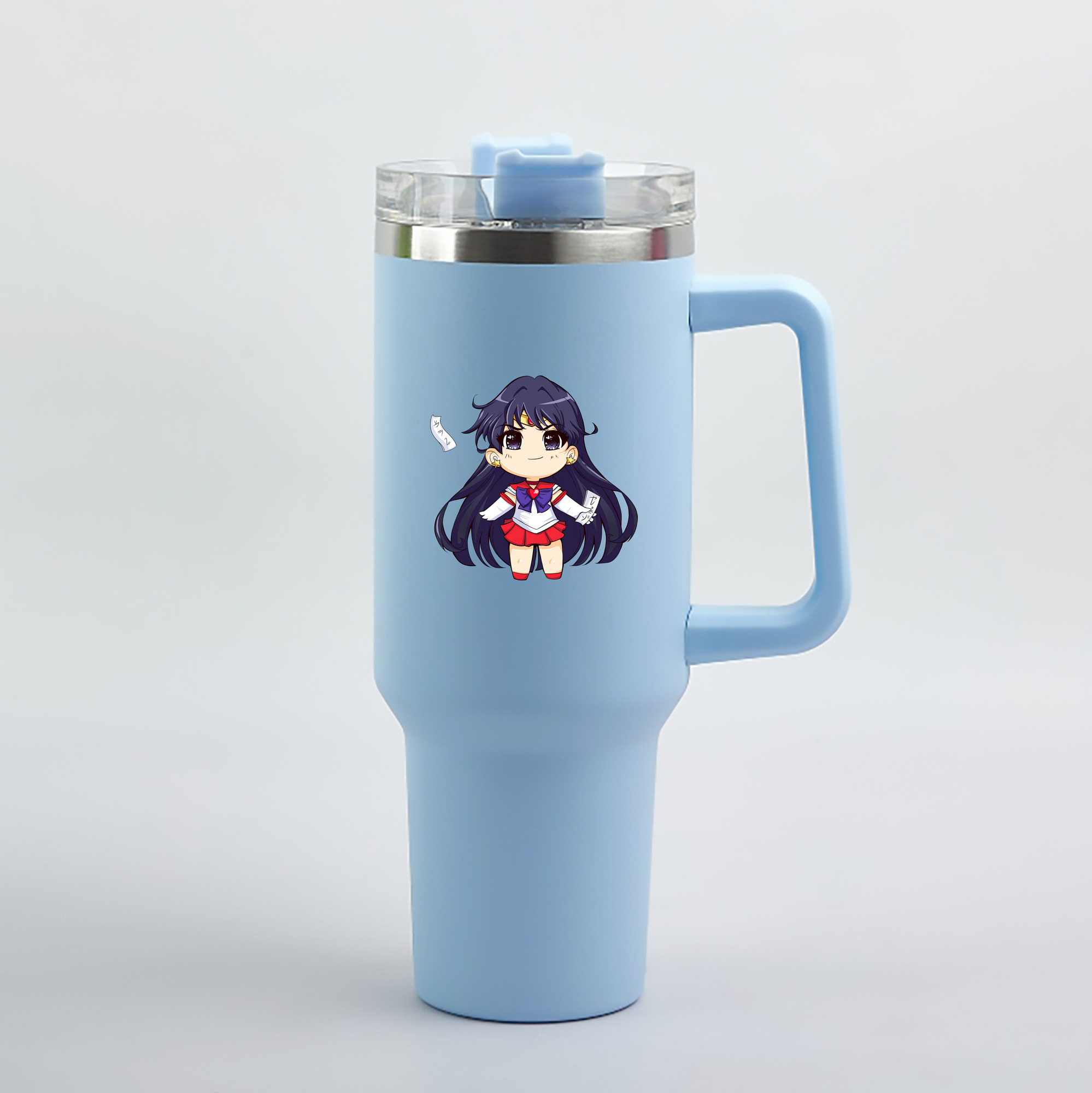 （画像用） 美少女戦士セーラームーン 火野レイ ひの レイ Sailor Moon Hino Rei （セーラーマーズ,Sailor Mars） 1200mL車用タンブラー（カラープリント）