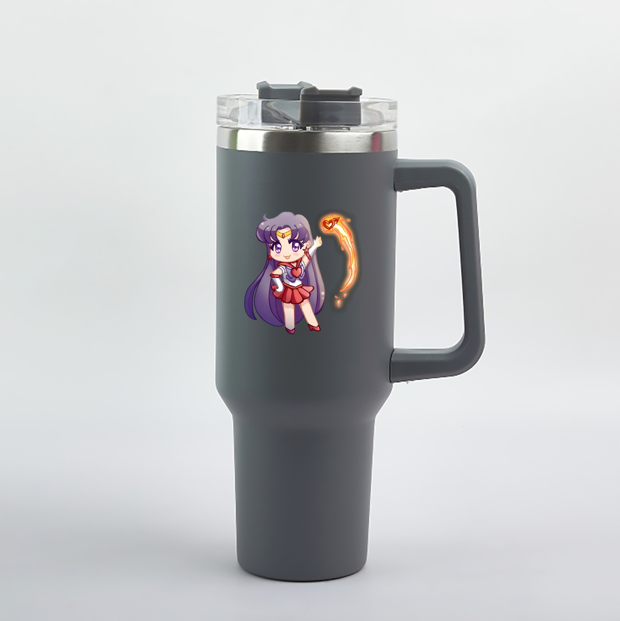 （画像用） 美少女戦士セーラームーン 火野レイ ひの レイ Sailor Moon Hino Rei （セーラーマーズ,Sailor Mars） 1200mL車用タンブラー（カラープリント）