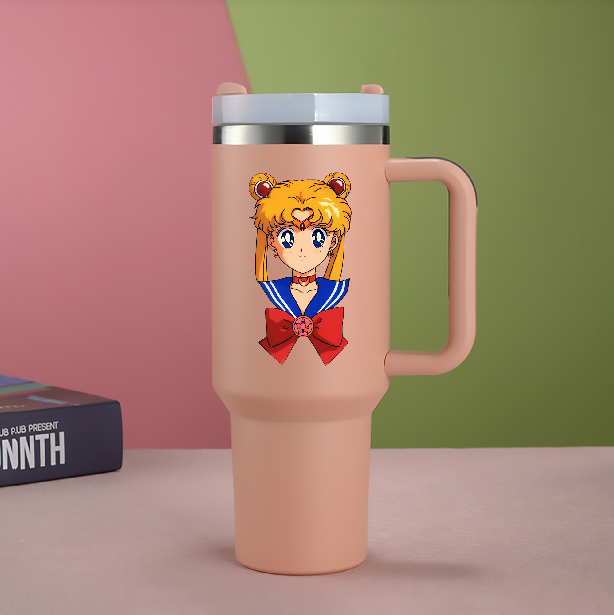 （画像用） 美少女戦士セーラームーン 月野 うさぎ つきの うさぎ Sailor Moon Tsukino Usagi 1200mL車用タンブラー（カラープリント）