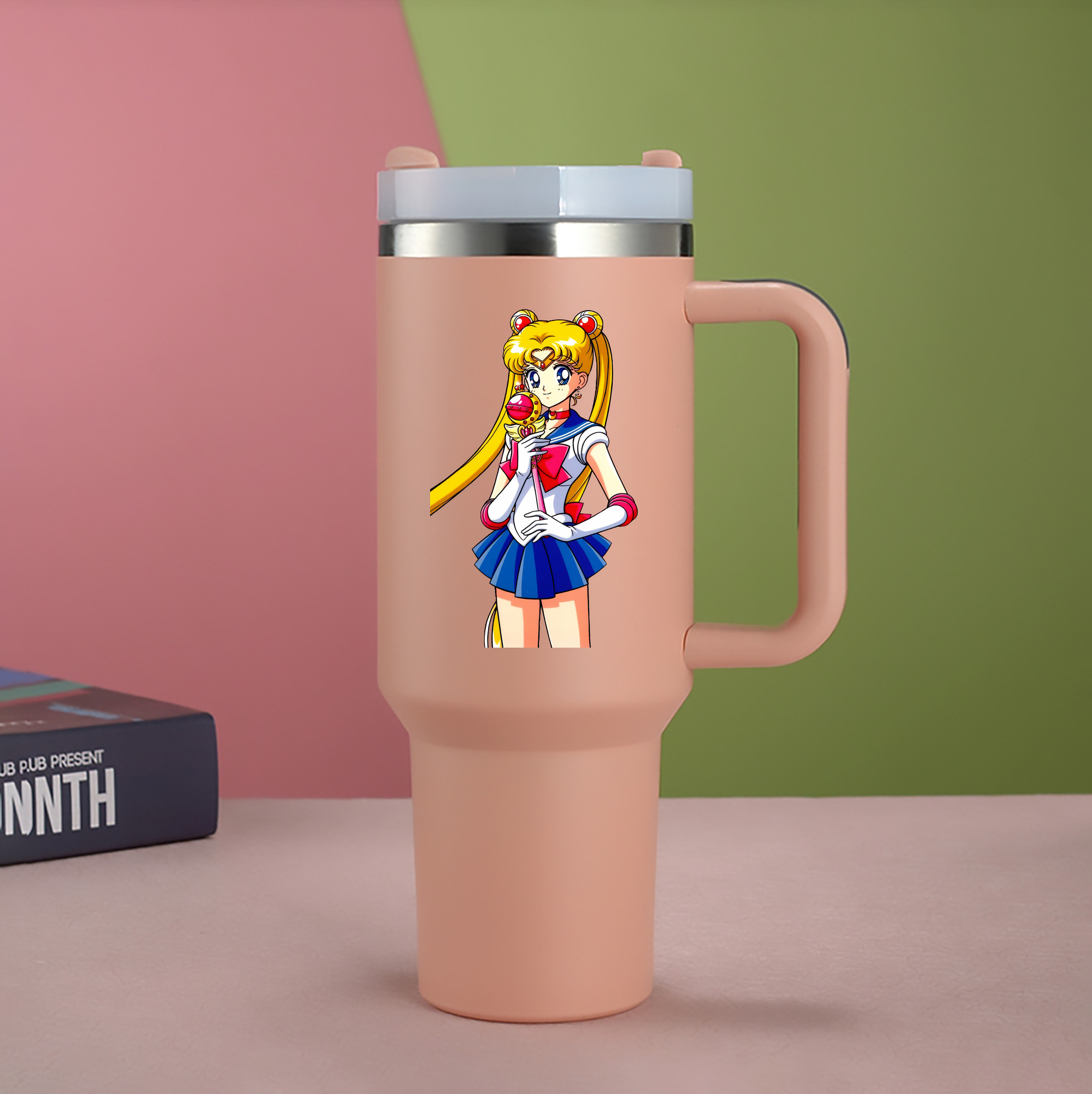 （画像用） 美少女戦士セーラームーン 月野 うさぎ つきの うさぎ Sailor Moon Tsukino Usagi 1200mL車用タンブラー（カラープリント）