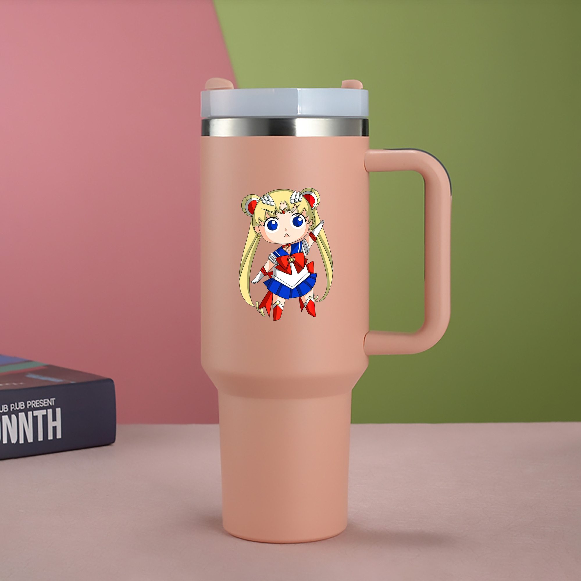 （画像用） 美少女戦士セーラームーン 月野 うさぎ つきの うさぎ Sailor Moon Tsukino Usagi 1200mL車用タンブラー（カラープリント）
