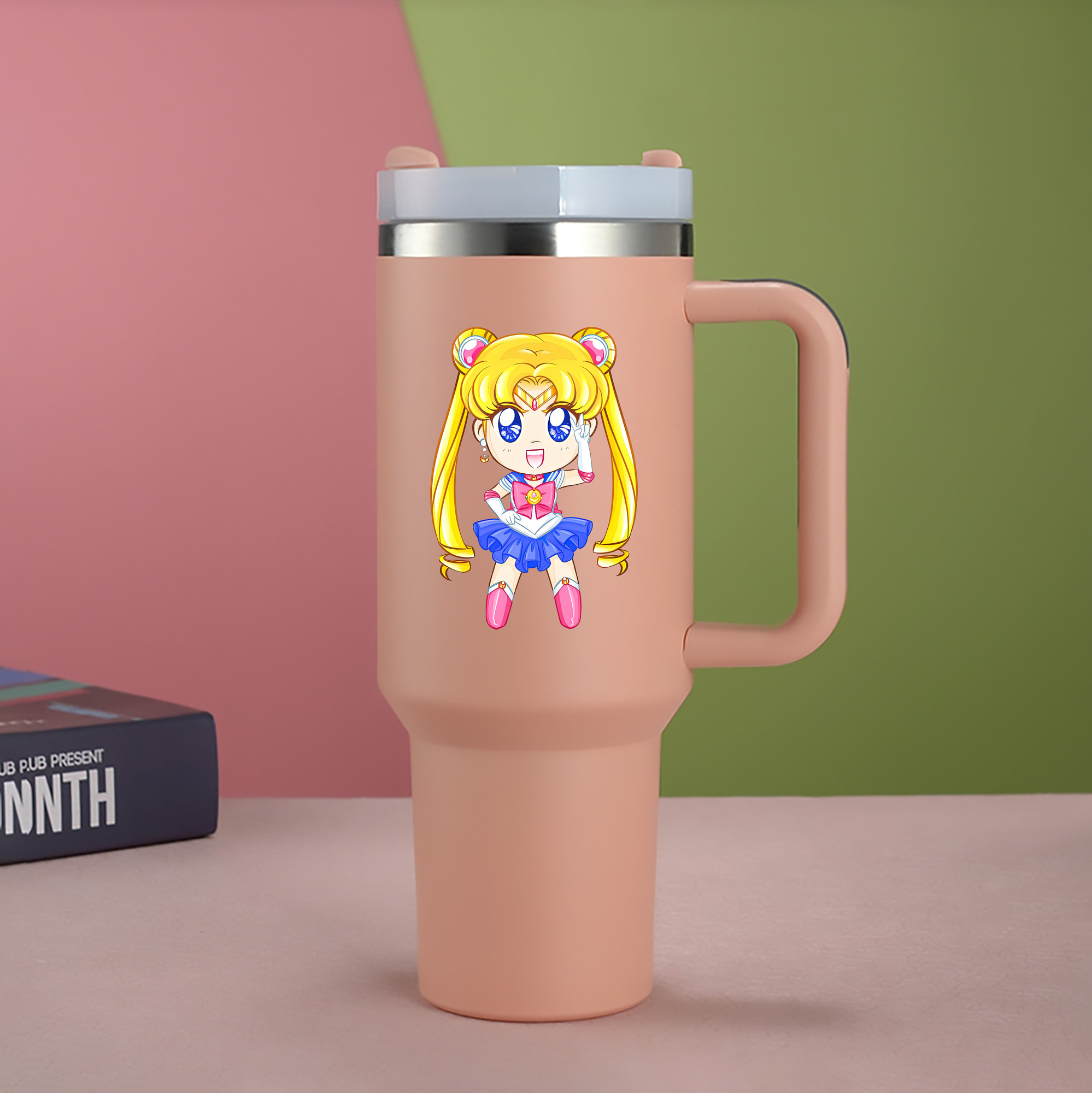 （画像用） 美少女戦士セーラームーン 月野 うさぎ つきの うさぎ Sailor Moon Tsukino Usagi 1200mL車用タンブラー（カラープリント）