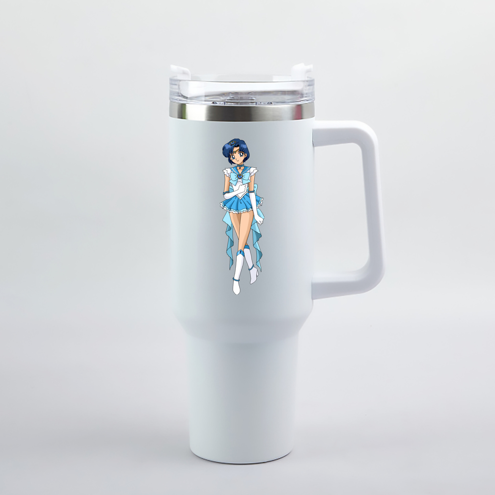 （画像用） 美少女戦士セーラームーン 水野 亜美 みずの あみ Sailor Moon Mizuno Ami 1200mL車用タンブラー（カラープリント）