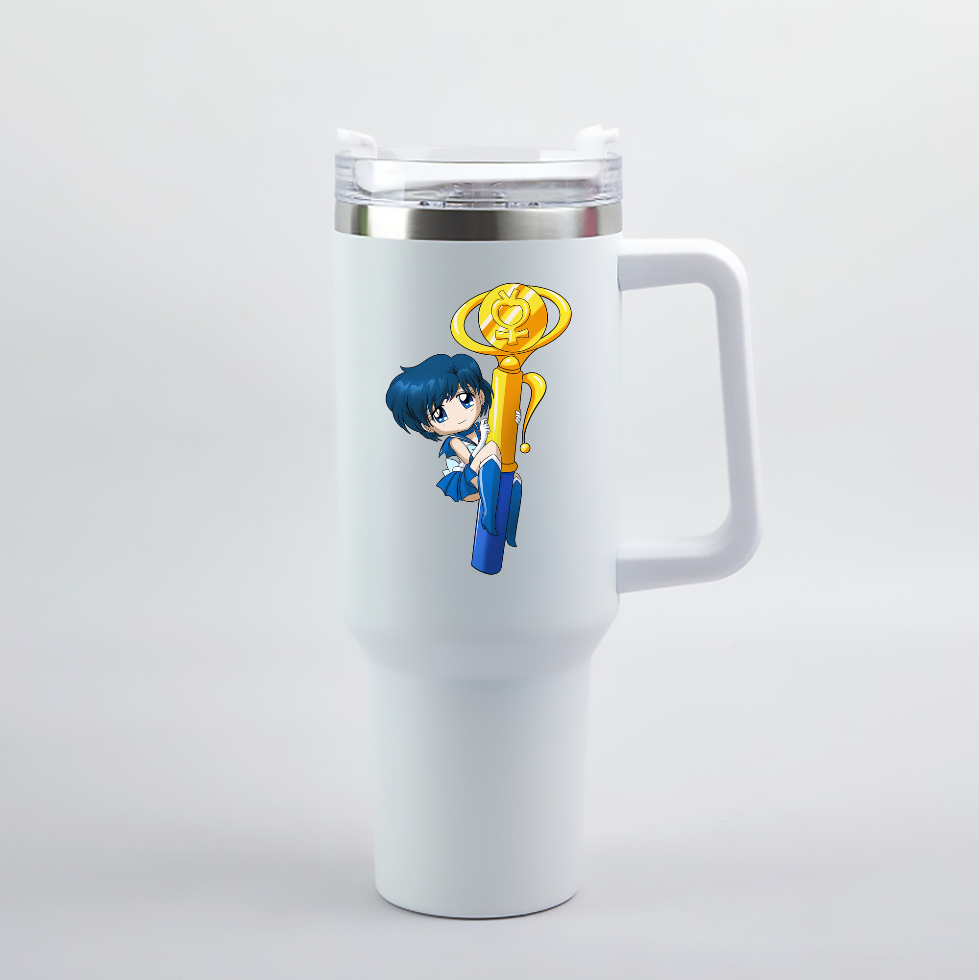 （画像用） 美少女戦士セーラームーン 水野 亜美 みずの あみ Sailor Moon Mizuno Ami 1200mL車用タンブラー（カラープリント）