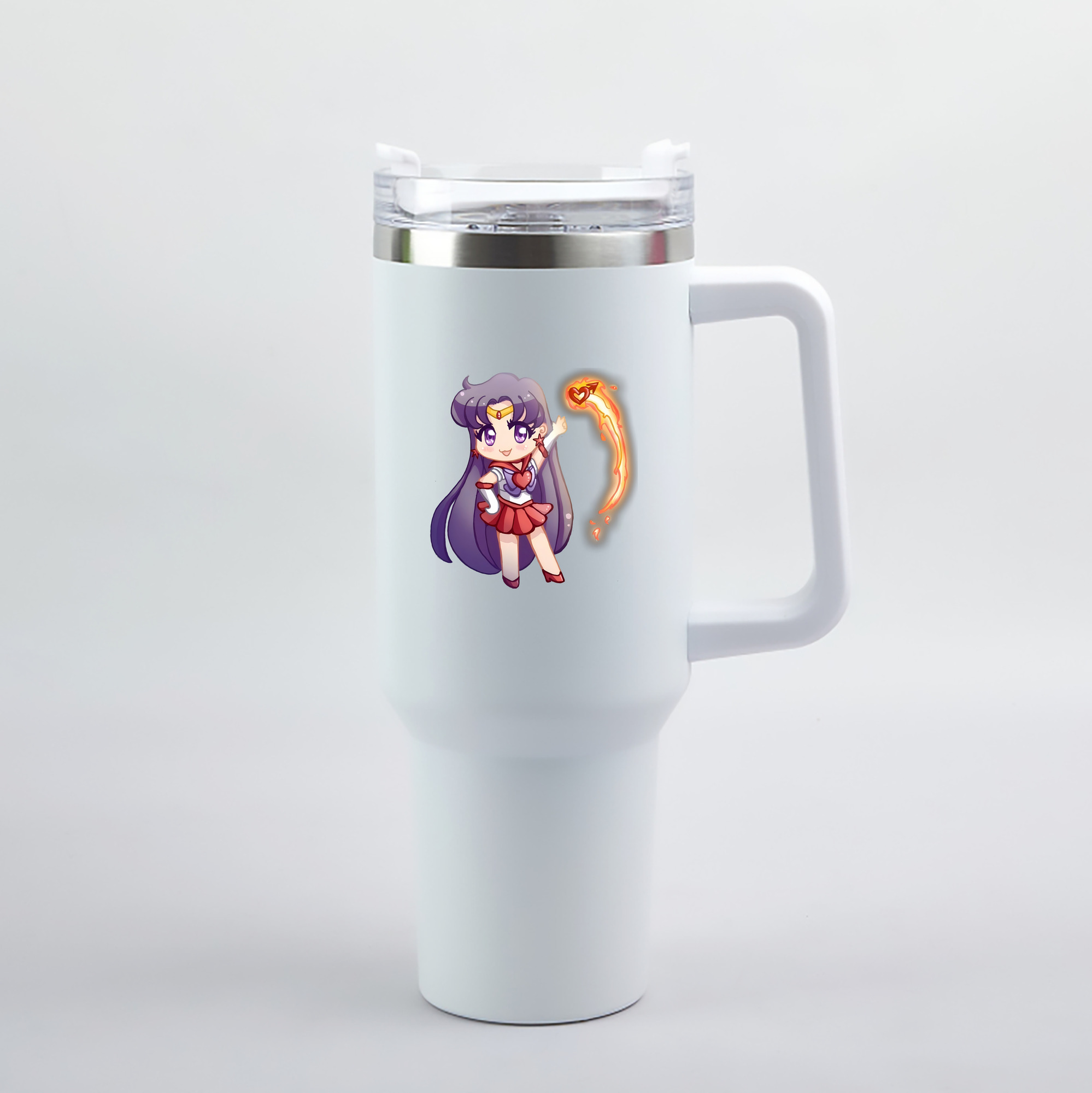 （画像用） 美少女戦士セーラームーン 火野レイ ひの レイ Sailor Moon Hino Rei （セーラーマーズ,Sailor Mars） 1200mL車用タンブラー（カラープリント）