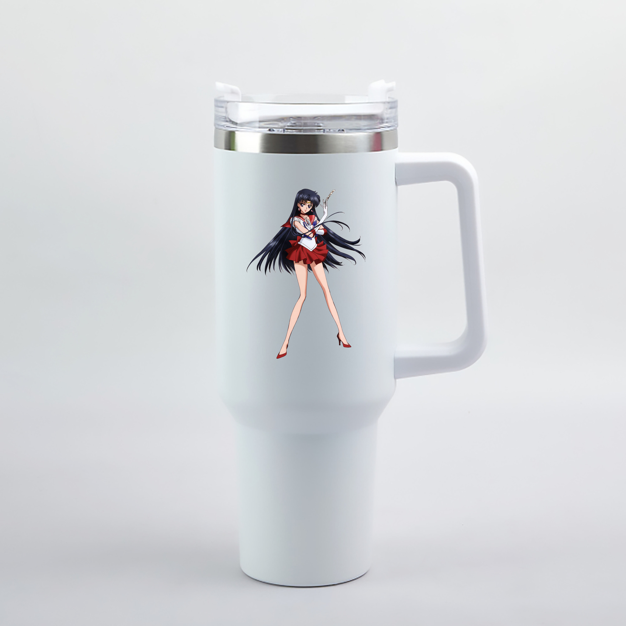 （画像用） 美少女戦士セーラームーン 火野レイ ひの レイ Sailor Moon Hino Rei （セーラーマーズ,Sailor Mars） 1200mL車用タンブラー（カラープリント）