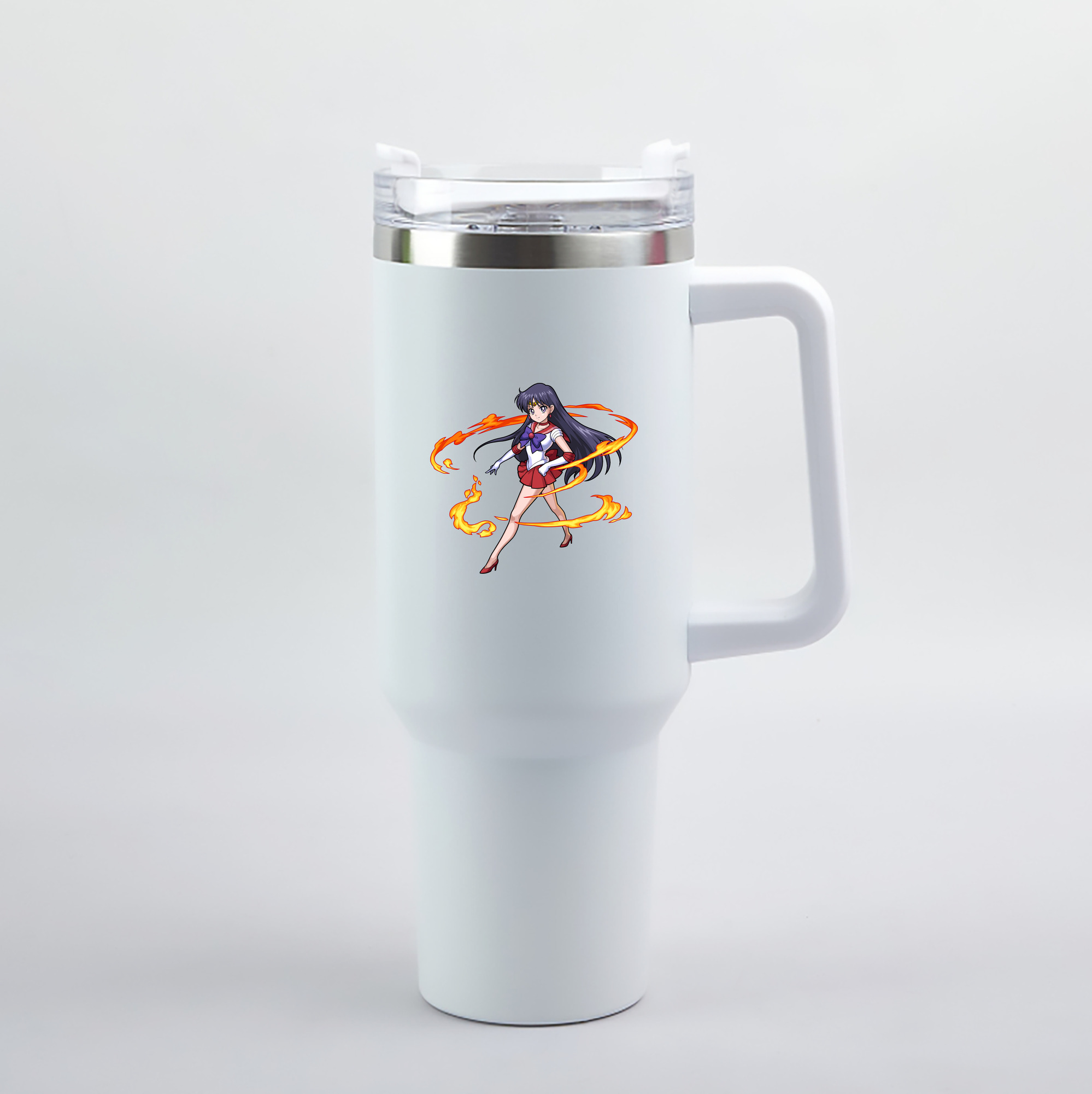 （画像用） 美少女戦士セーラームーン 火野レイ ひの レイ Sailor Moon Hino Rei （セーラーマーズ,Sailor Mars） 1200mL車用タンブラー（カラープリント）