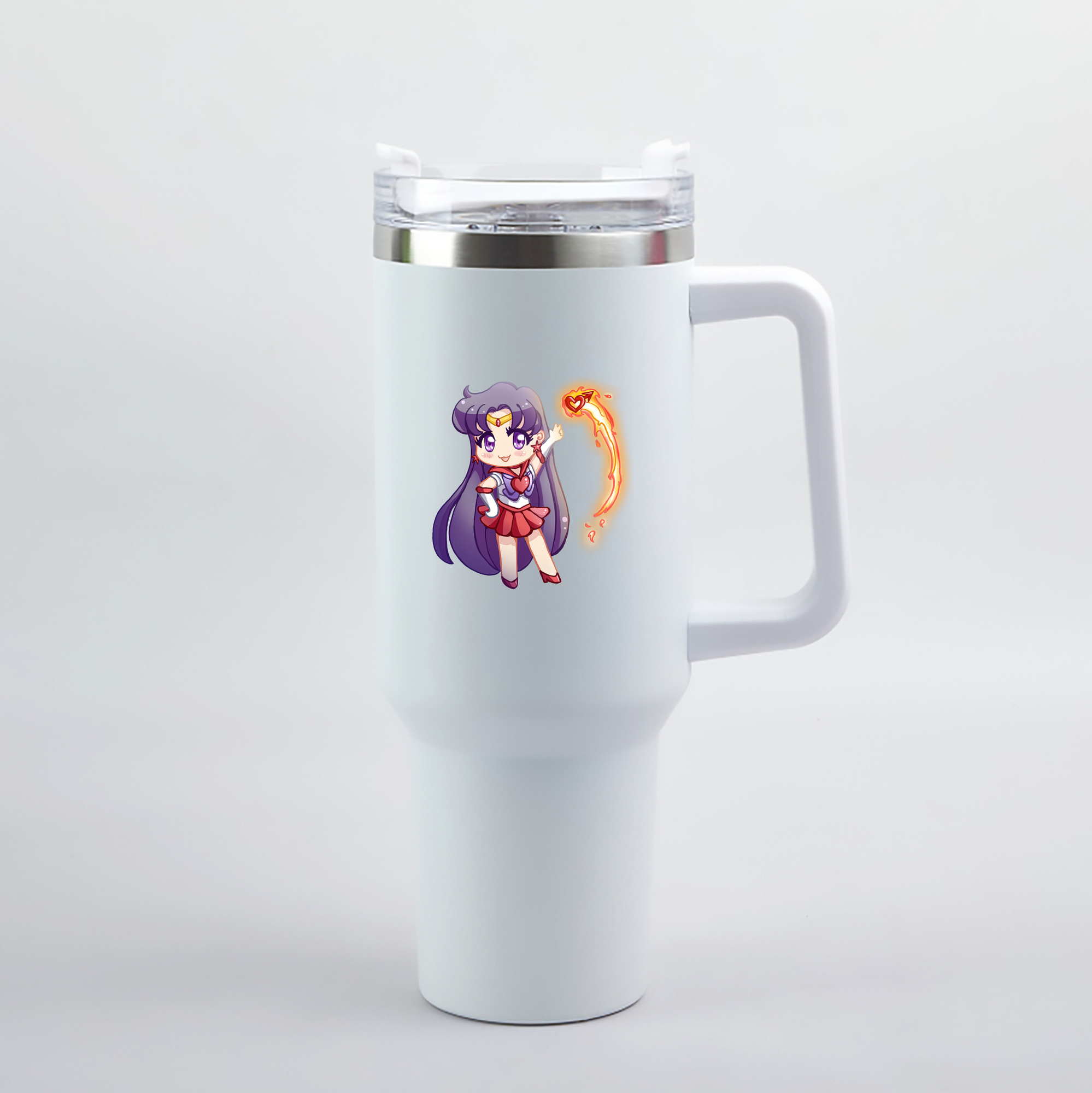 （画像用） 美少女戦士セーラームーン 火野レイ ひの レイ Sailor Moon Hino Rei （セーラーマーズ,Sailor Mars） 1200mL車用タンブラー（カラープリント）