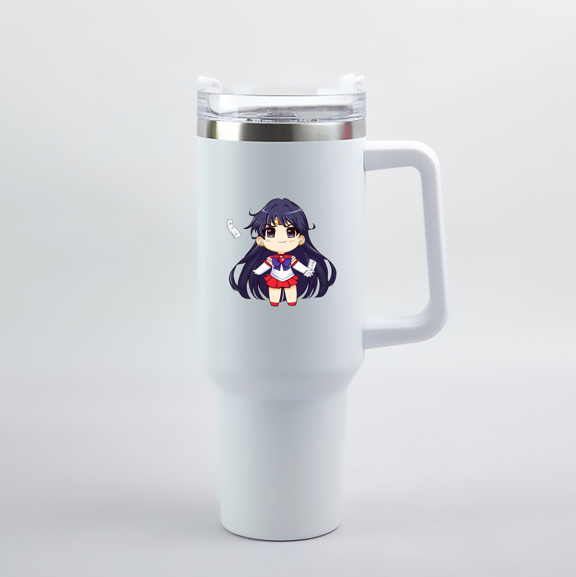 （画像用） 美少女戦士セーラームーン 火野レイ ひの レイ Sailor Moon Hino Rei （セーラーマーズ,Sailor Mars） 1200mL車用タンブラー（カラープリント）