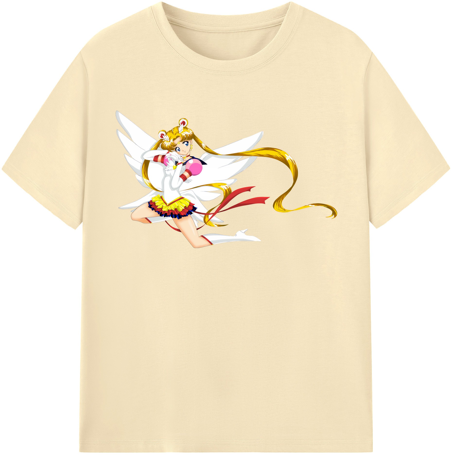 （画像用） 美少女戦士セーラームーン 月野 うさぎ つきの うさぎ Sailor Moon Tsukino Usagi 綿100％半袖Tシャツ（フロントプリント）