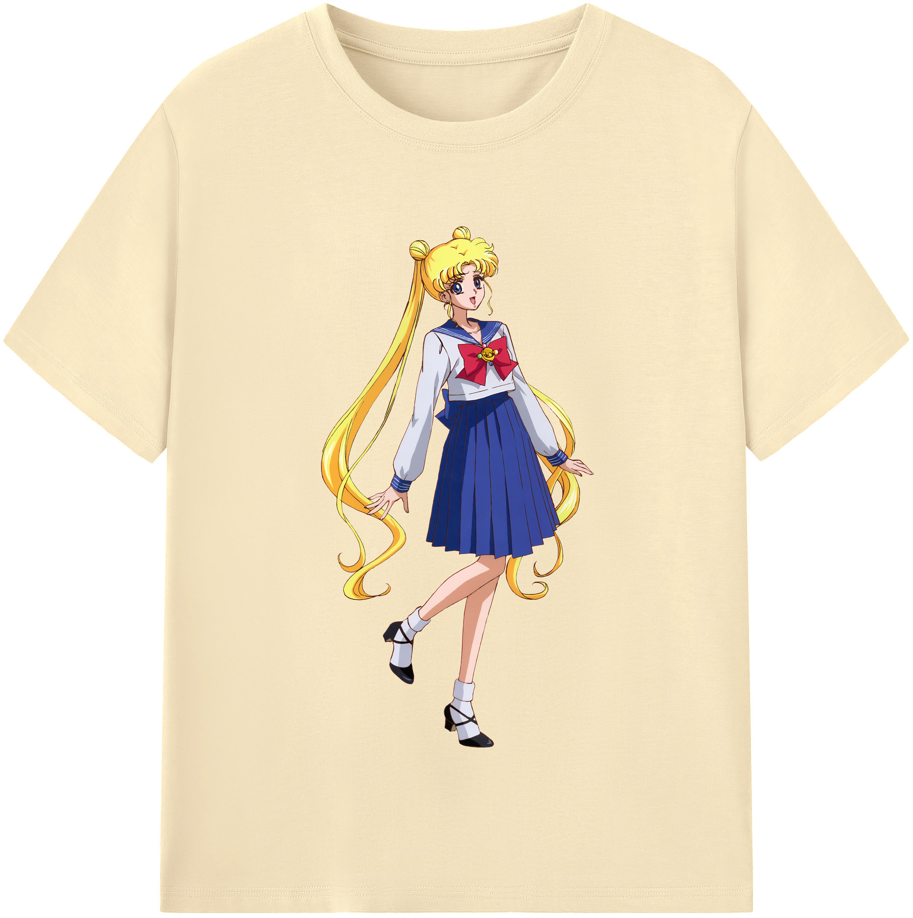 （画像用） 美少女戦士セーラームーン 愛野 美奈子 あいの みなこ Sailor Moon Aino Minako 綿100％半袖Tシャツ（フロントプリント）