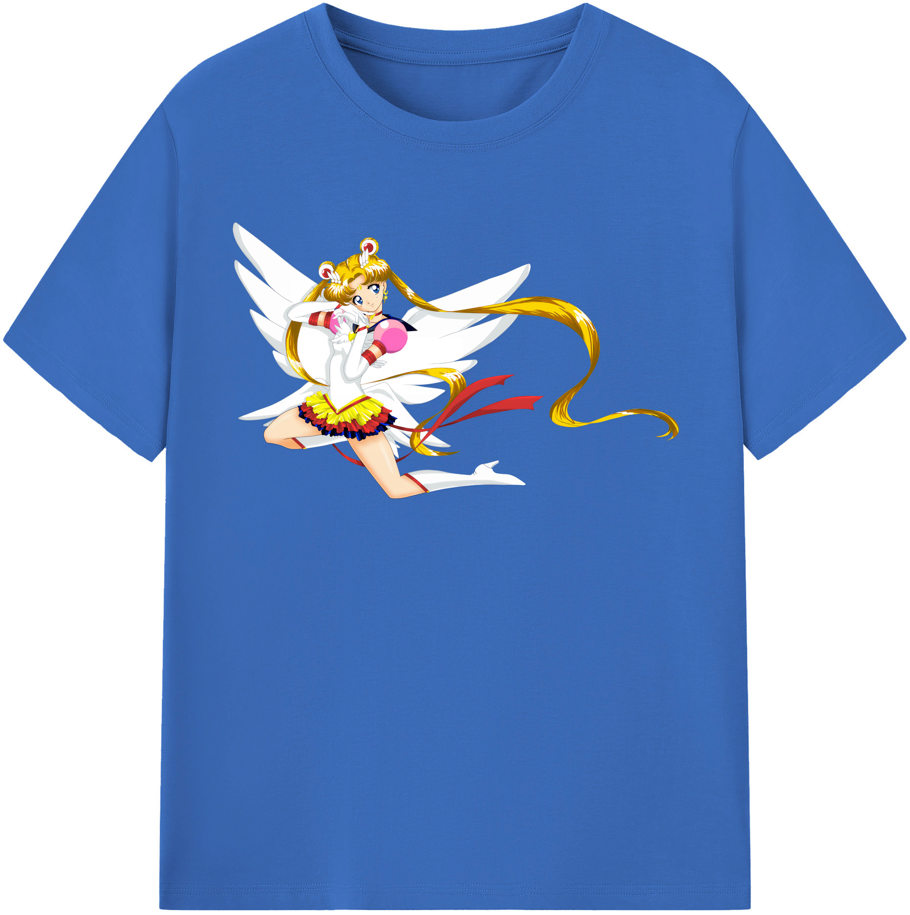（画像用） 美少女戦士セーラームーン 月野 うさぎ つきの うさぎ Sailor Moon Tsukino Usagi 綿100％半袖Tシャツ（フロントプリント）
