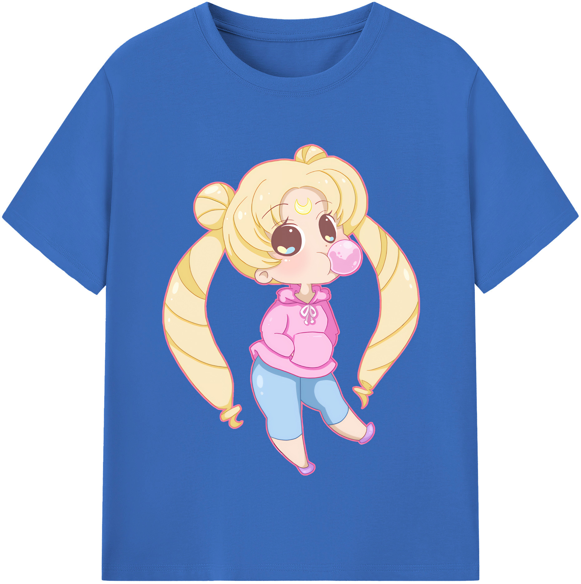 （画像用） 美少女戦士セーラームーン 愛野 美奈子 あいの みなこ Sailor Moon Aino Minako 綿100％半袖Tシャツ（フロントプリント）