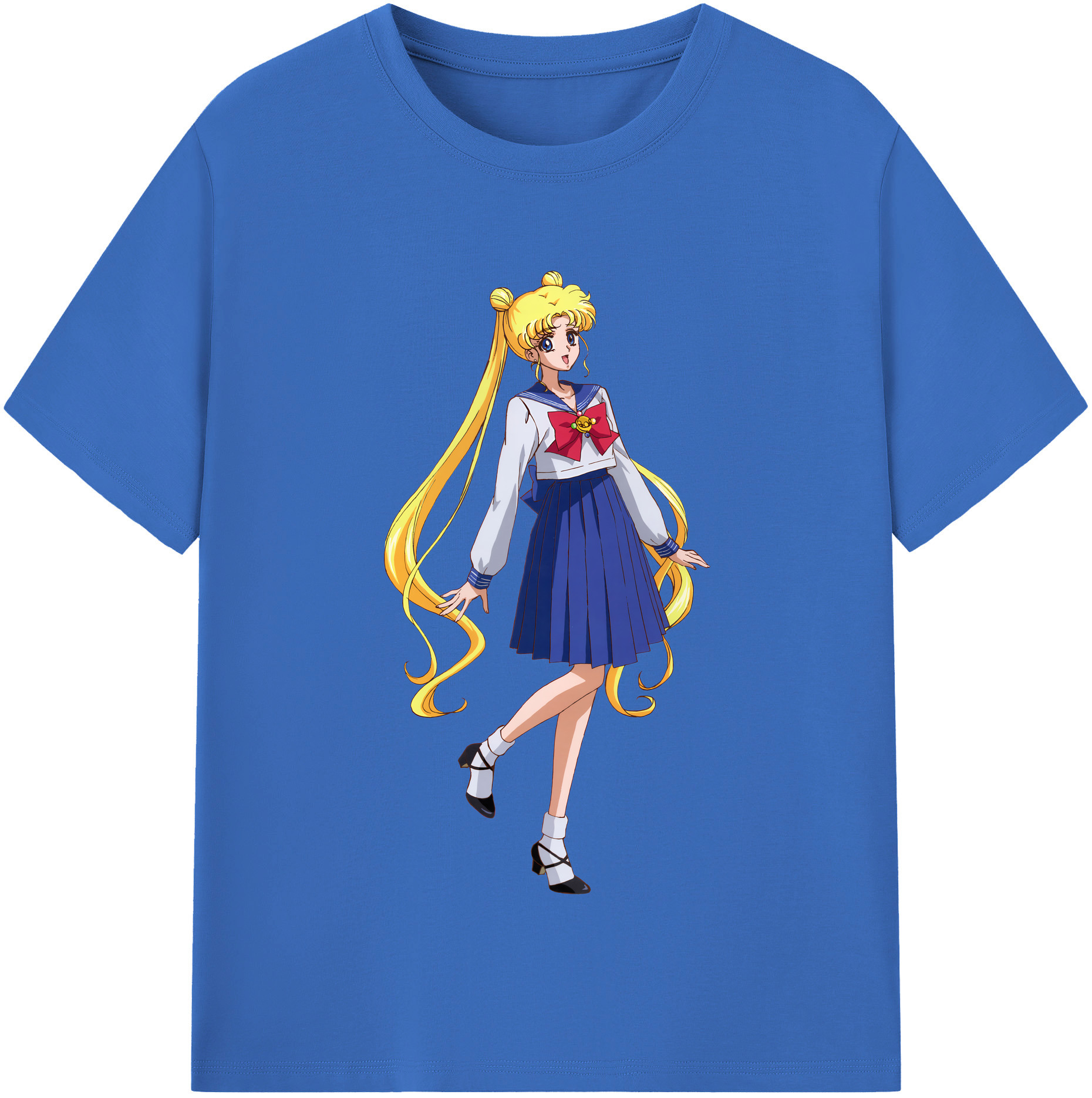 （画像用） 美少女戦士セーラームーン 愛野 美奈子 あいの みなこ Sailor Moon Aino Minako 綿100％半袖Tシャツ（フロントプリント）