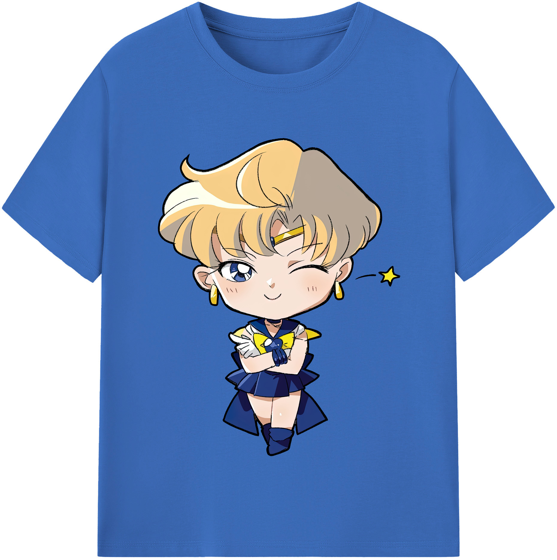 （画像用） 美少女戦士セーラームーン 天王はるか Sailor Moon Tenoh Haruka 綿100％半袖Tシャツ（フロントプリント）