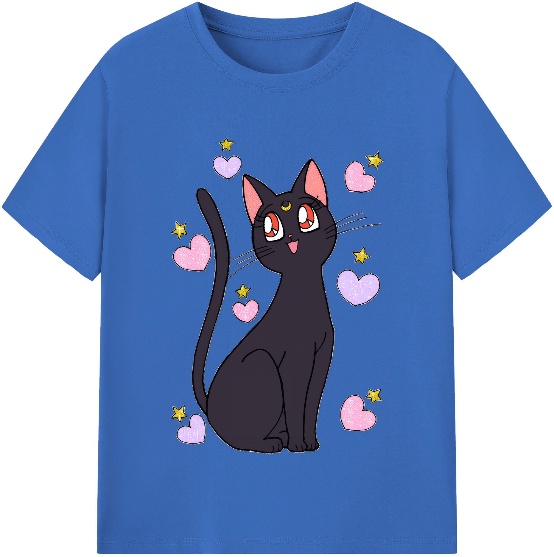 （画像用） 美少女戦士セーラームーン Sailor Moon 綿100％半袖Tシャツ（フロントプリント）