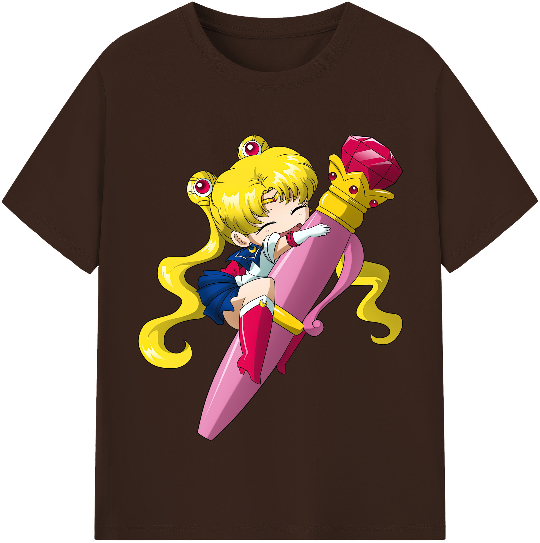 （画像用） 美少女戦士セーラームーン 月野 うさぎ つきの うさぎ Sailor Moon Tsukino Usagi 綿100％半袖Tシャツ（フロントプリント）