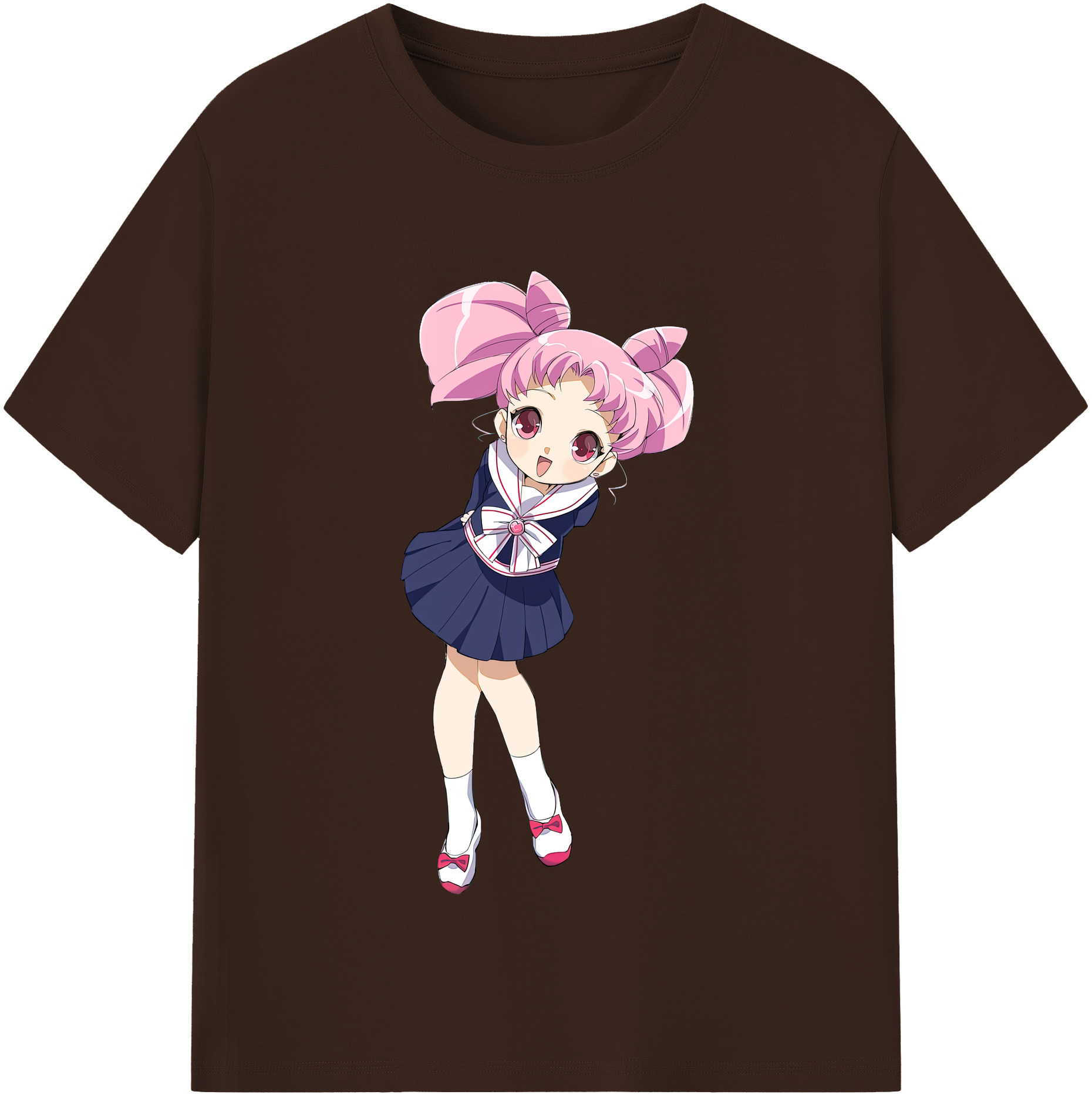 （画像用） 美少女戦士セーラームーン ちびうさ Sailor Moon Chibiusa Tsukino Usagi Small Lady Serenity 綿100％半袖Tシャツ（フロントプリント）