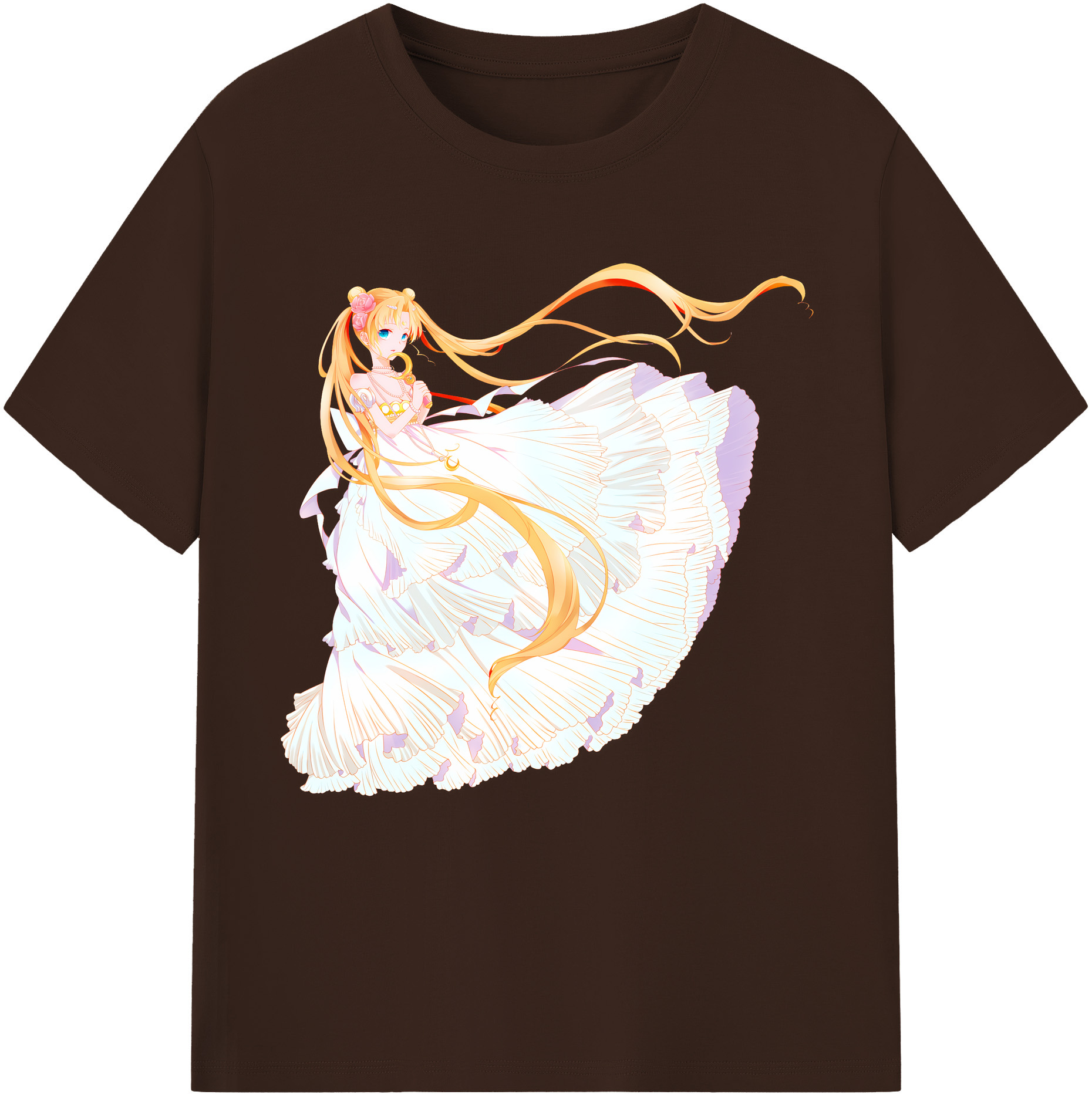 （画像用） 美少女戦士セーラームーン 愛野 美奈子 あいの みなこ Sailor Moon Aino Minako 綿100％半袖Tシャツ（フロントプリント）