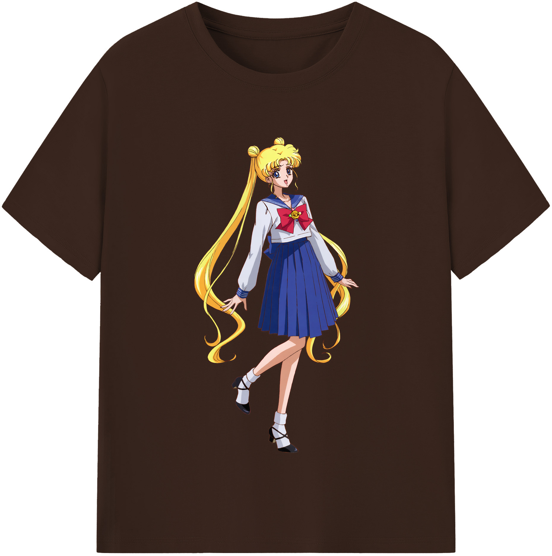 （画像用） 美少女戦士セーラームーン 愛野 美奈子 あいの みなこ Sailor Moon Aino Minako 綿100％半袖Tシャツ（フロントプリント）
