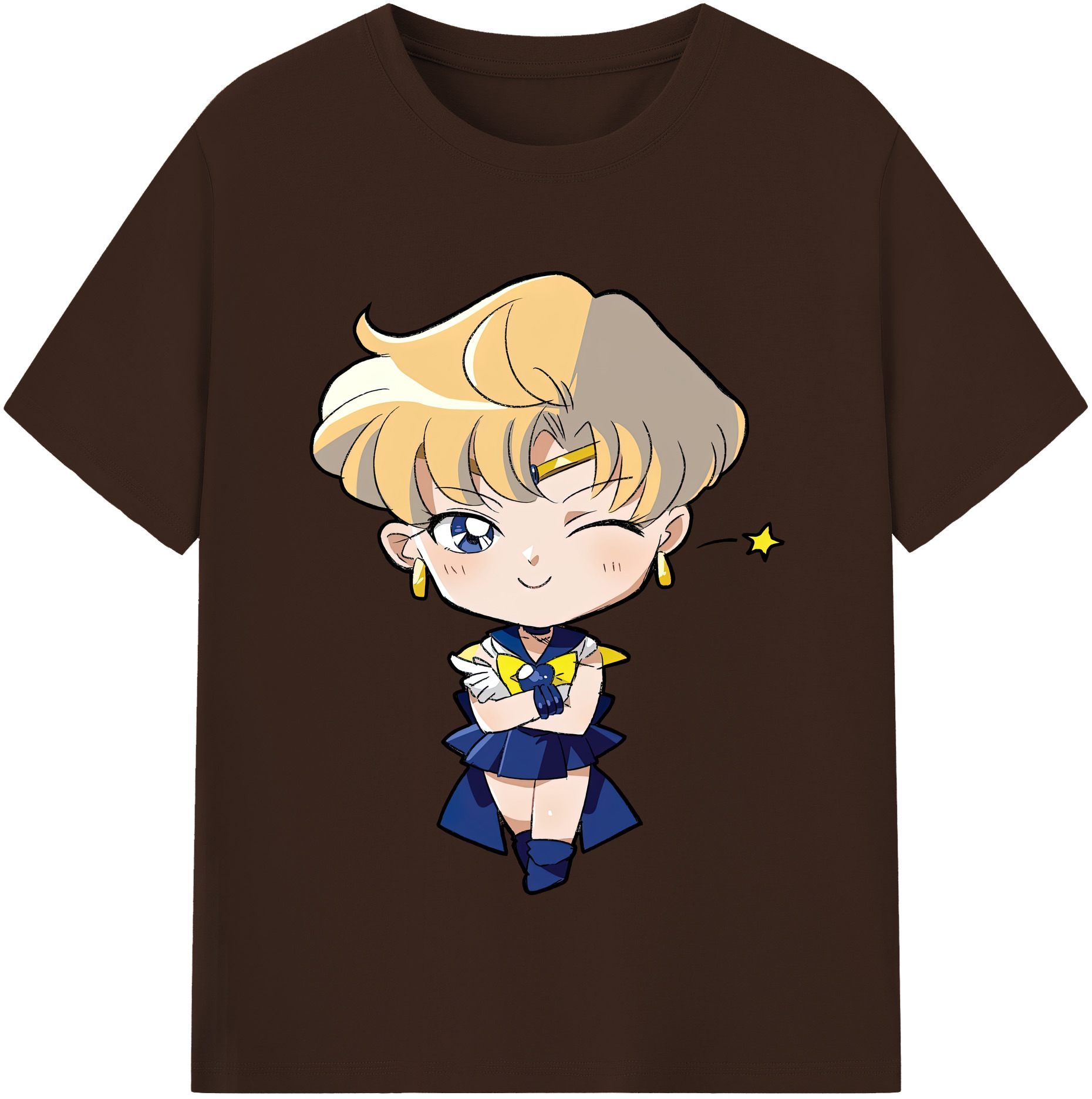 （画像用） 美少女戦士セーラームーン 天王はるか Sailor Moon Tenoh Haruka 綿100％半袖Tシャツ（フロントプリント）