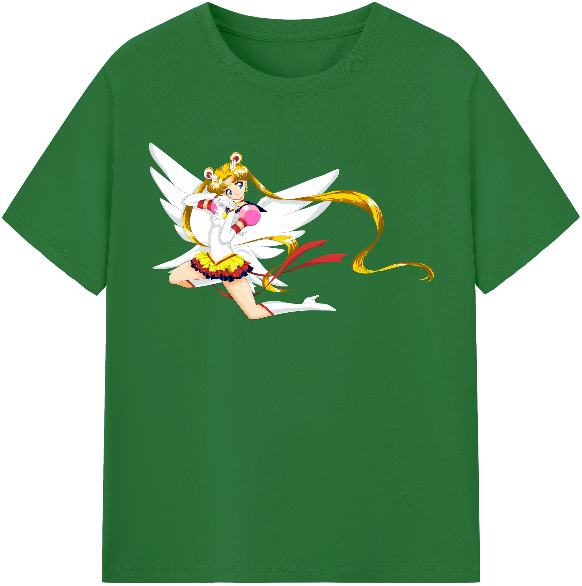（画像用） 美少女戦士セーラームーン 月野 うさぎ つきの うさぎ Sailor Moon Tsukino Usagi 綿100％半袖Tシャツ（フロントプリント）