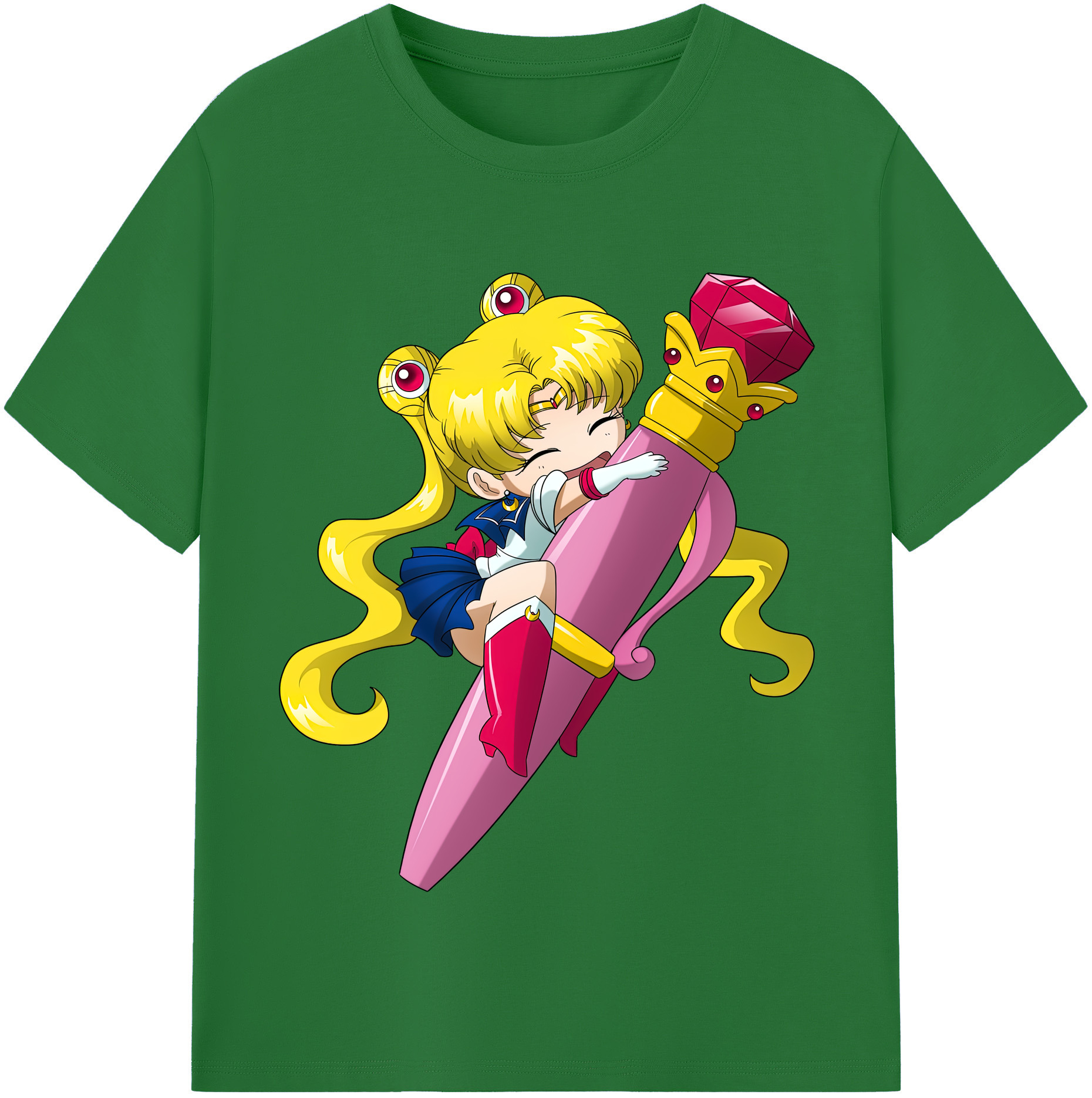 （画像用） 美少女戦士セーラームーン 月野 うさぎ つきの うさぎ Sailor Moon Tsukino Usagi 綿100％半袖Tシャツ（フロントプリント）