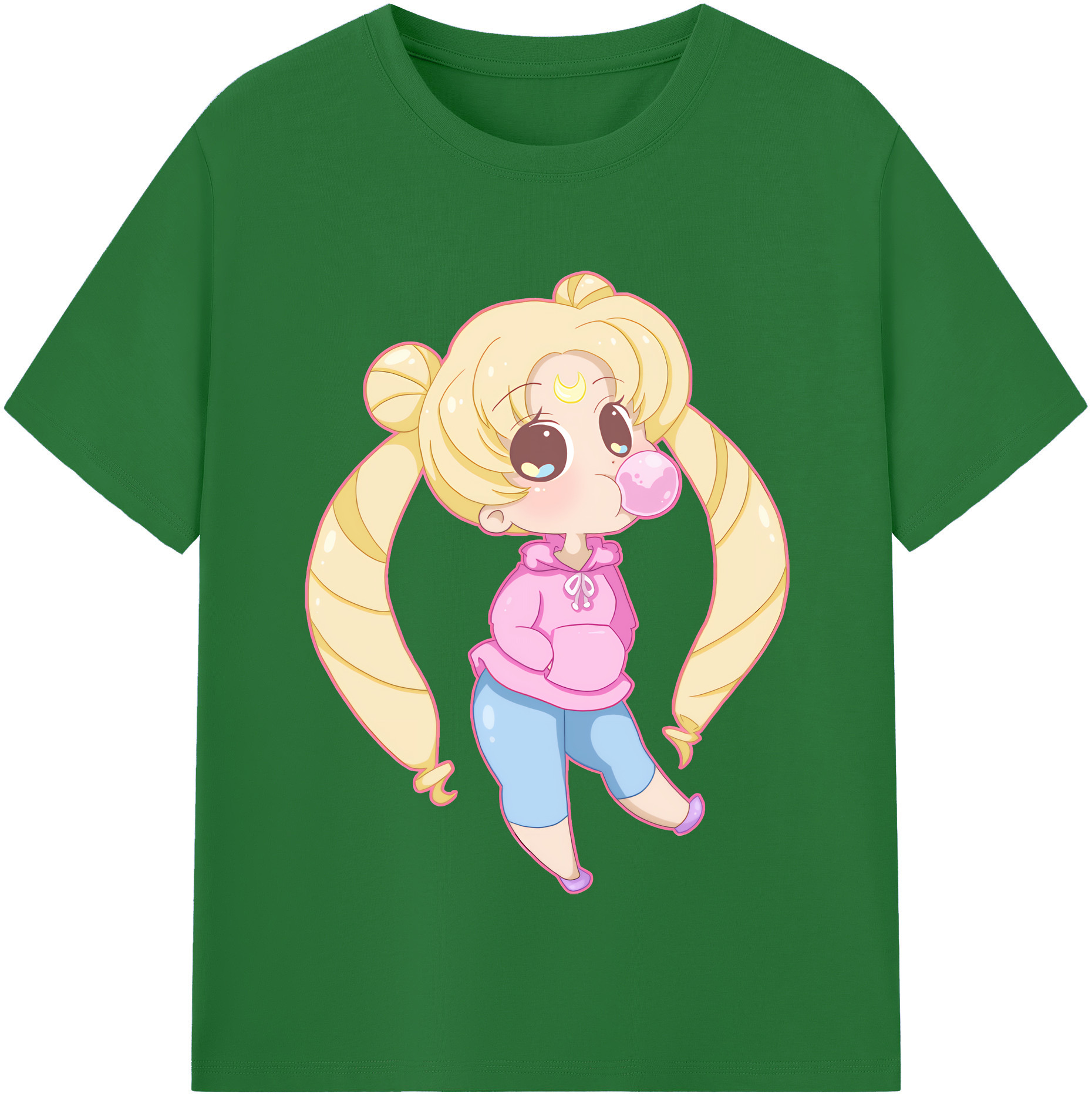 （画像用） 美少女戦士セーラームーン 愛野 美奈子 あいの みなこ Sailor Moon Aino Minako 綿100％半袖Tシャツ（フロントプリント）