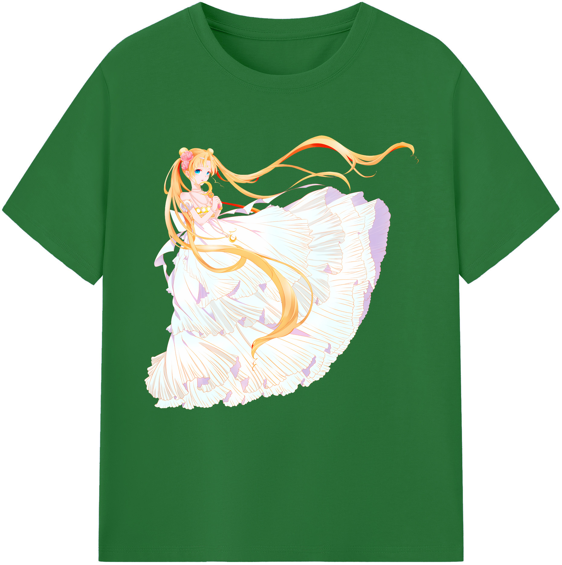 （画像用） 美少女戦士セーラームーン 愛野 美奈子 あいの みなこ Sailor Moon Aino Minako 綿100％半袖Tシャツ（フロントプリント）