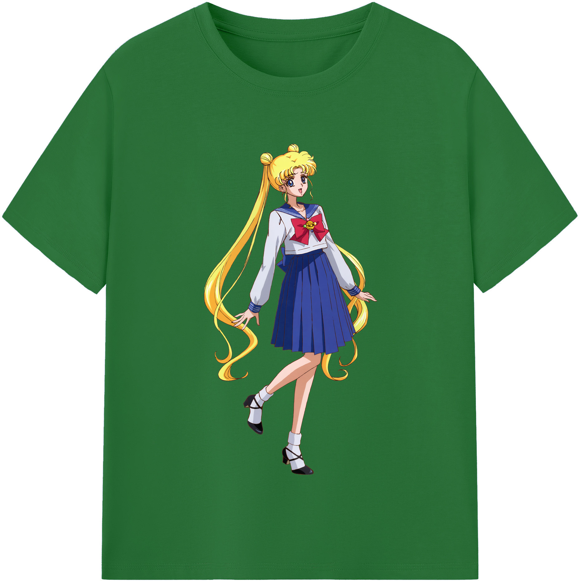 （画像用） 美少女戦士セーラームーン 愛野 美奈子 あいの みなこ Sailor Moon Aino Minako 綿100％半袖Tシャツ（フロントプリント）