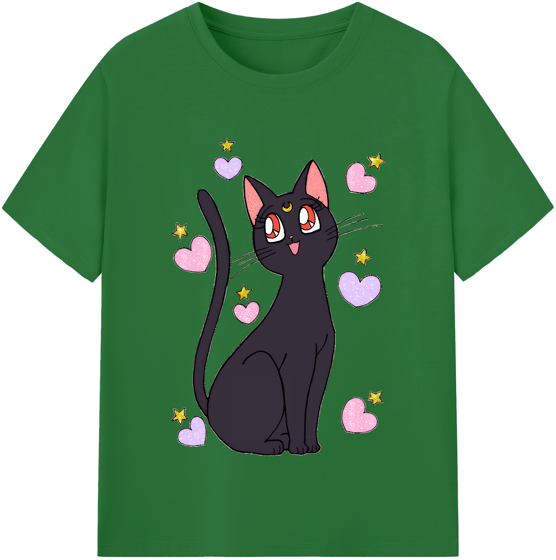 （画像用） 美少女戦士セーラームーン Sailor Moon 綿100％半袖Tシャツ（フロントプリント）