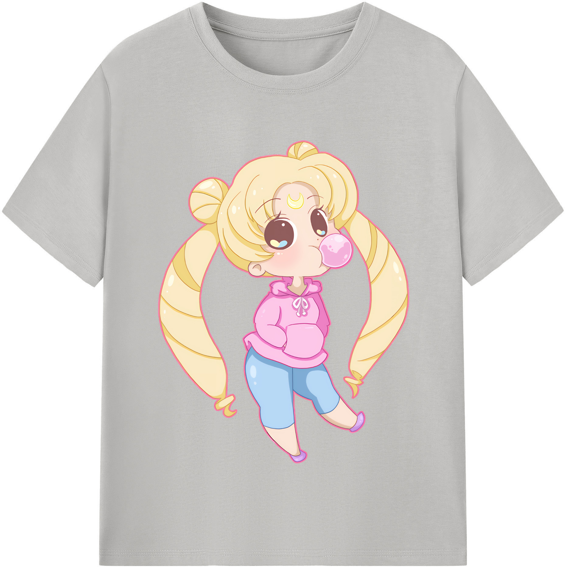 （画像用） 美少女戦士セーラームーン 愛野 美奈子 あいの みなこ Sailor Moon Aino Minako 綿100％半袖Tシャツ（フロントプリント）