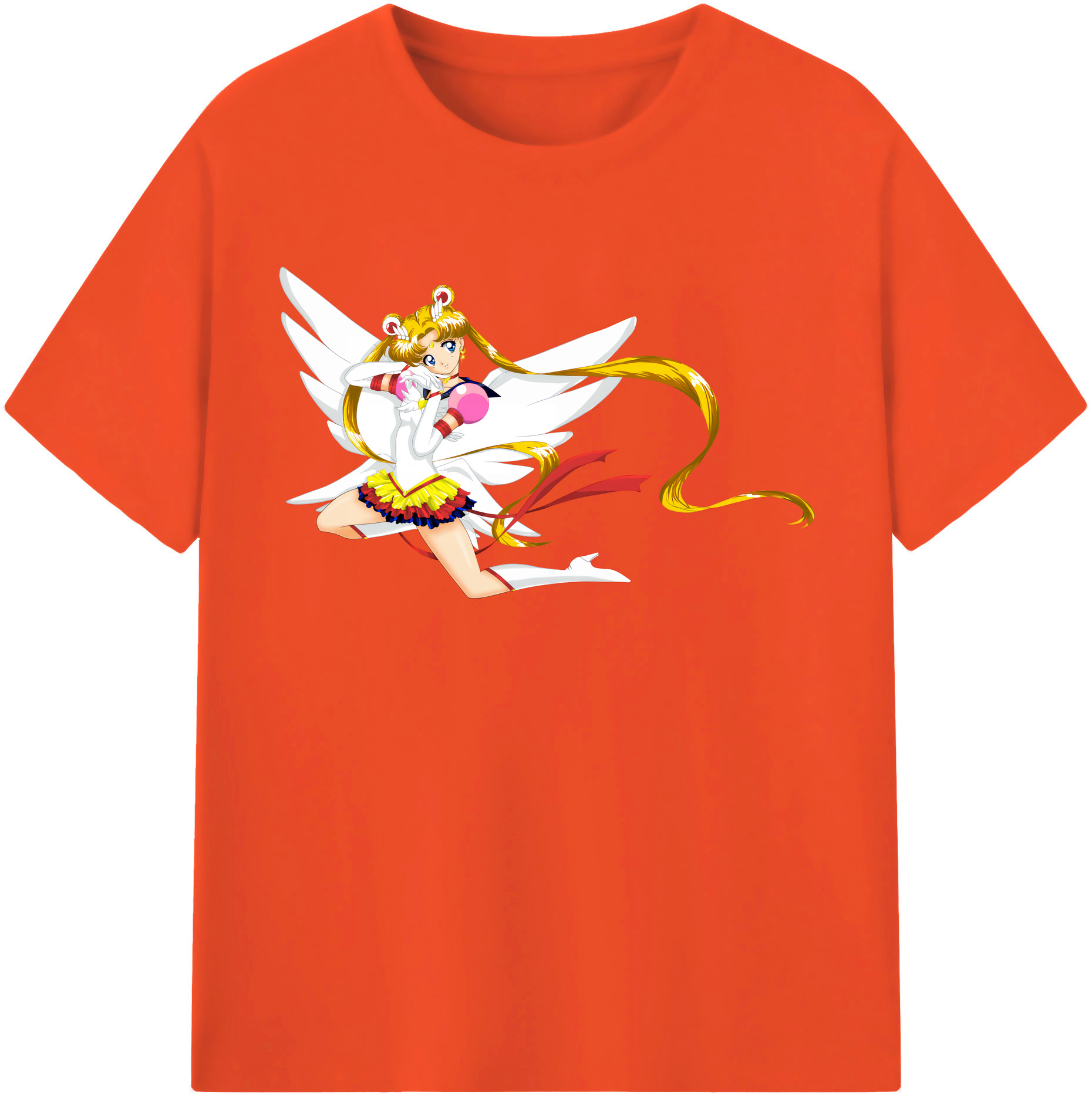 （画像用） 美少女戦士セーラームーン 月野 うさぎ つきの うさぎ Sailor Moon Tsukino Usagi 綿100％半袖Tシャツ（フロントプリント）