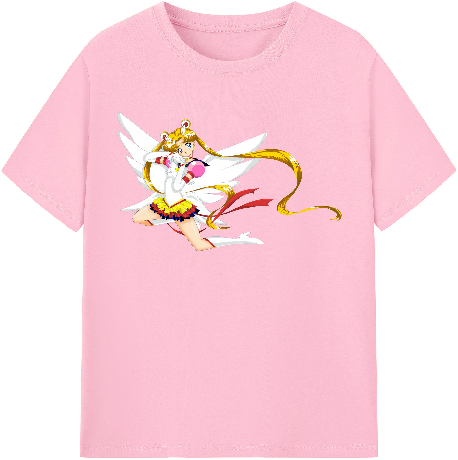 （画像用） 美少女戦士セーラームーン 月野 うさぎ つきの うさぎ Sailor Moon Tsukino Usagi 綿100％半袖Tシャツ（フロントプリント）