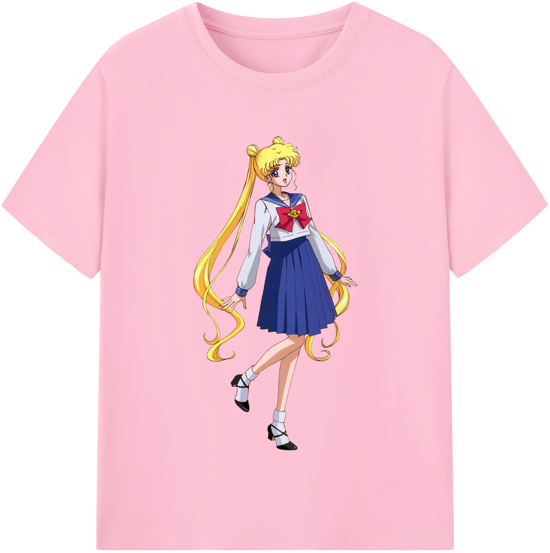 （画像用） 美少女戦士セーラームーン 愛野 美奈子 あいの みなこ Sailor Moon Aino Minako 綿100％半袖Tシャツ（フロントプリント）