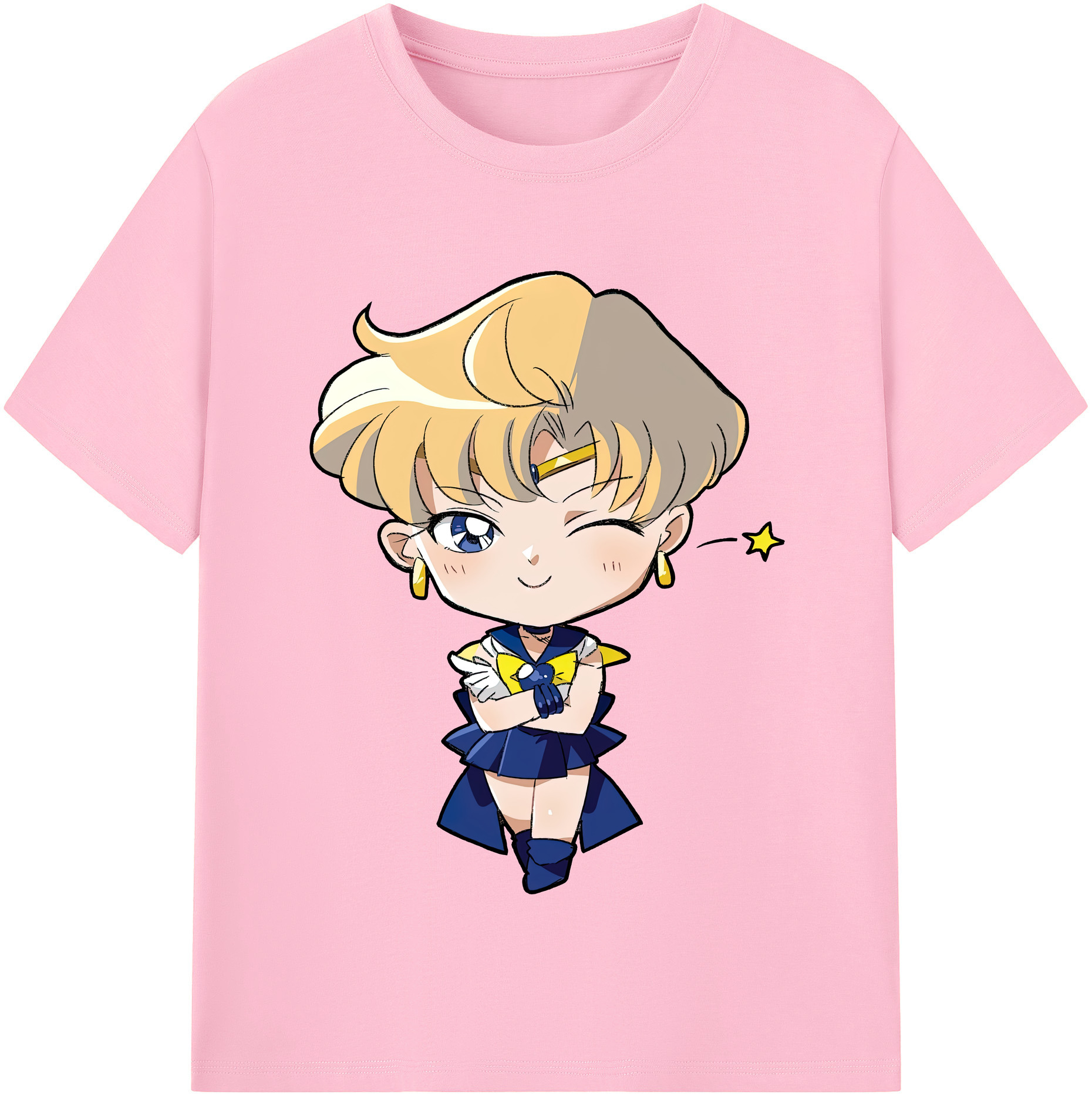 （画像用） 美少女戦士セーラームーン 天王はるか Sailor Moon Tenoh Haruka 綿100％半袖Tシャツ（フロントプリント）