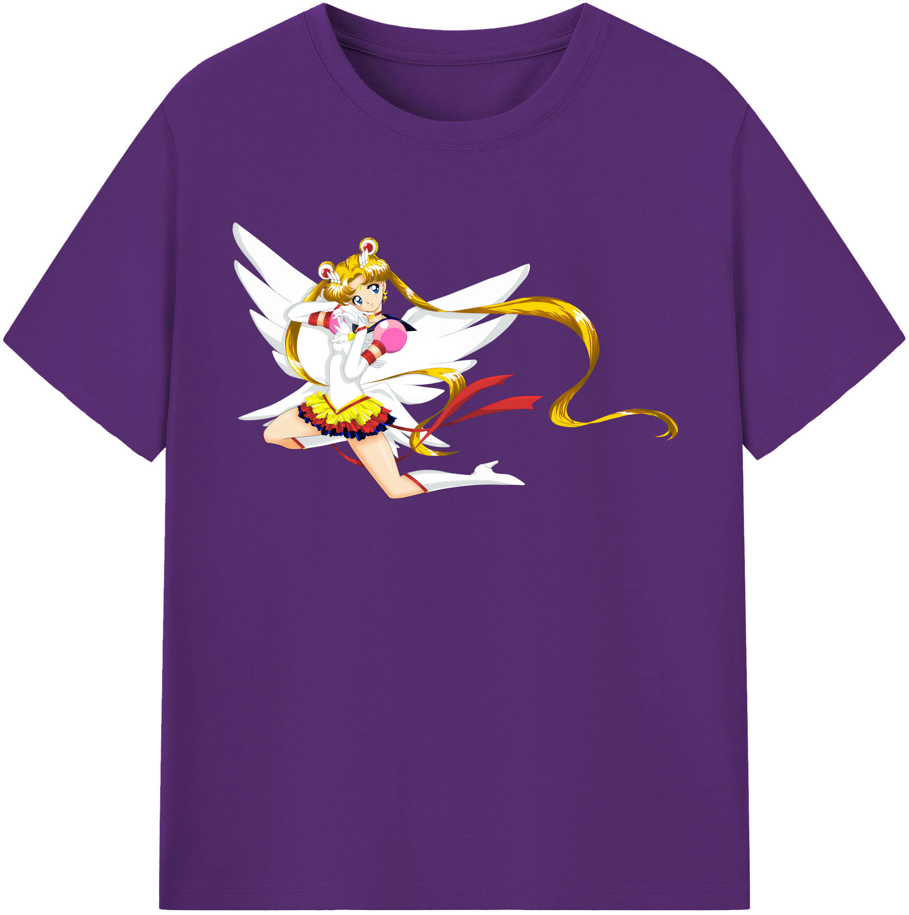 （画像用） 美少女戦士セーラームーン 月野 うさぎ つきの うさぎ Sailor Moon Tsukino Usagi 綿100％半袖Tシャツ（フロントプリント）