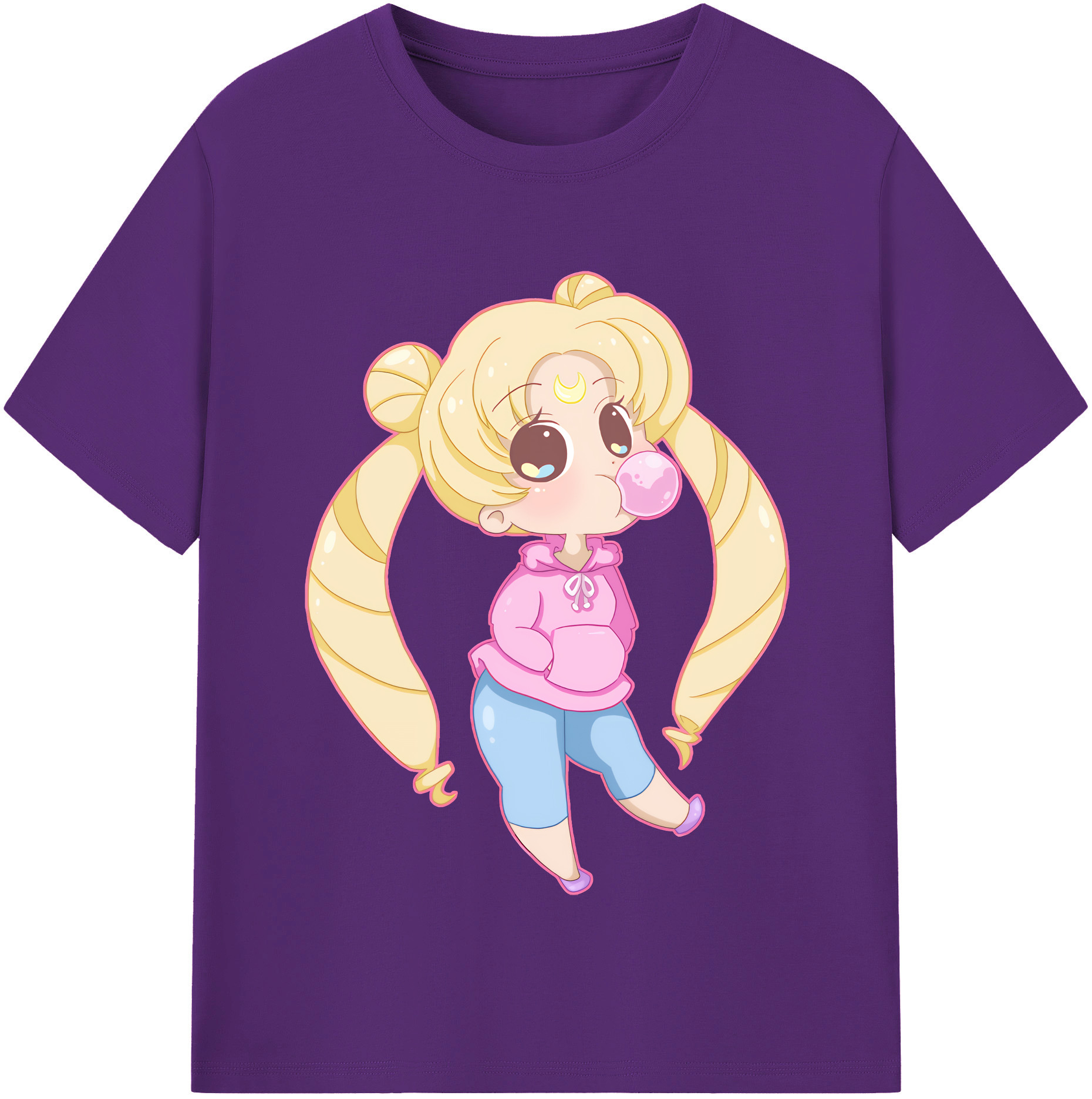 （画像用） 美少女戦士セーラームーン 愛野 美奈子 あいの みなこ Sailor Moon Aino Minako 綿100％半袖Tシャツ（フロントプリント）